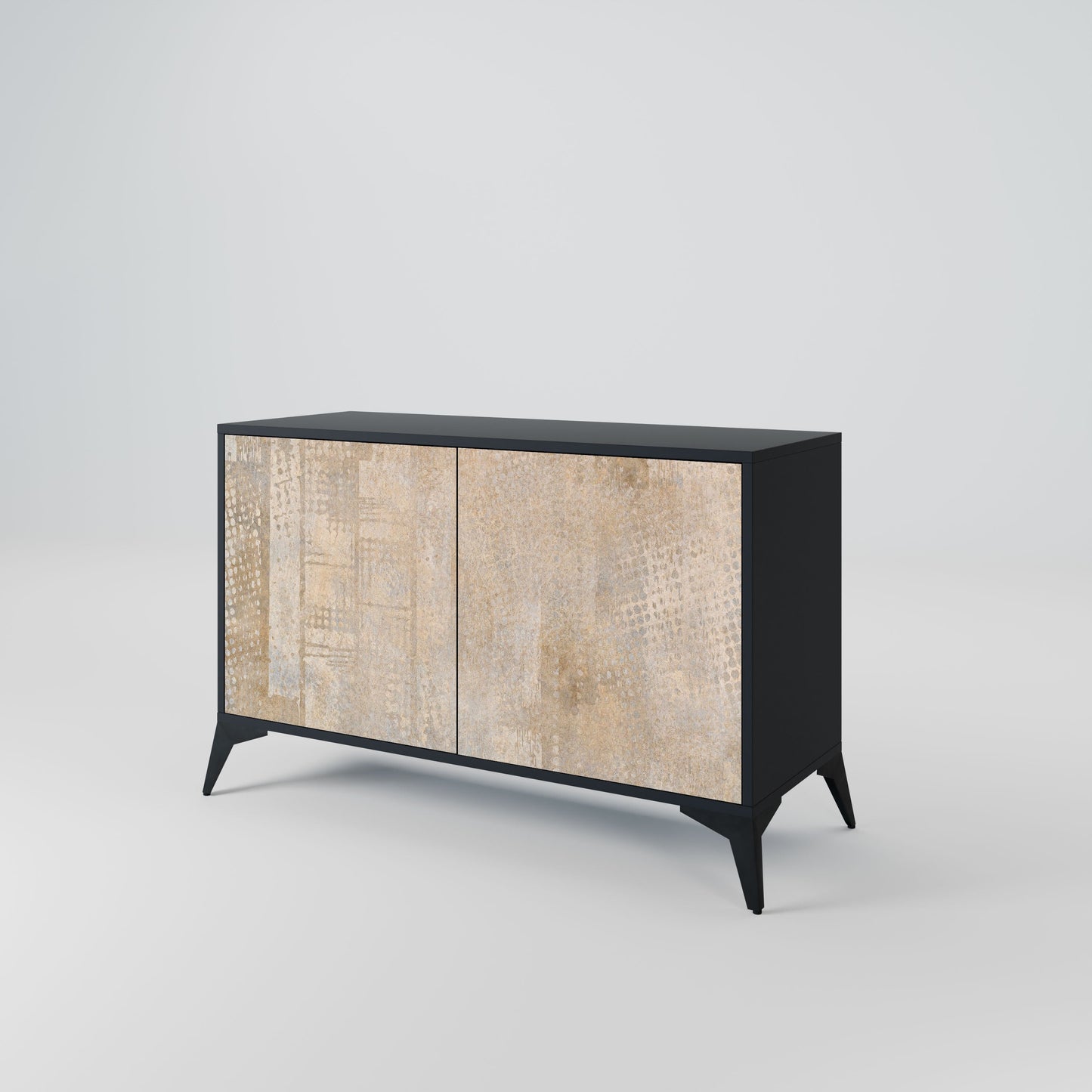 ERRORE SCHERMO Credenza a 2 ante in finitura nera