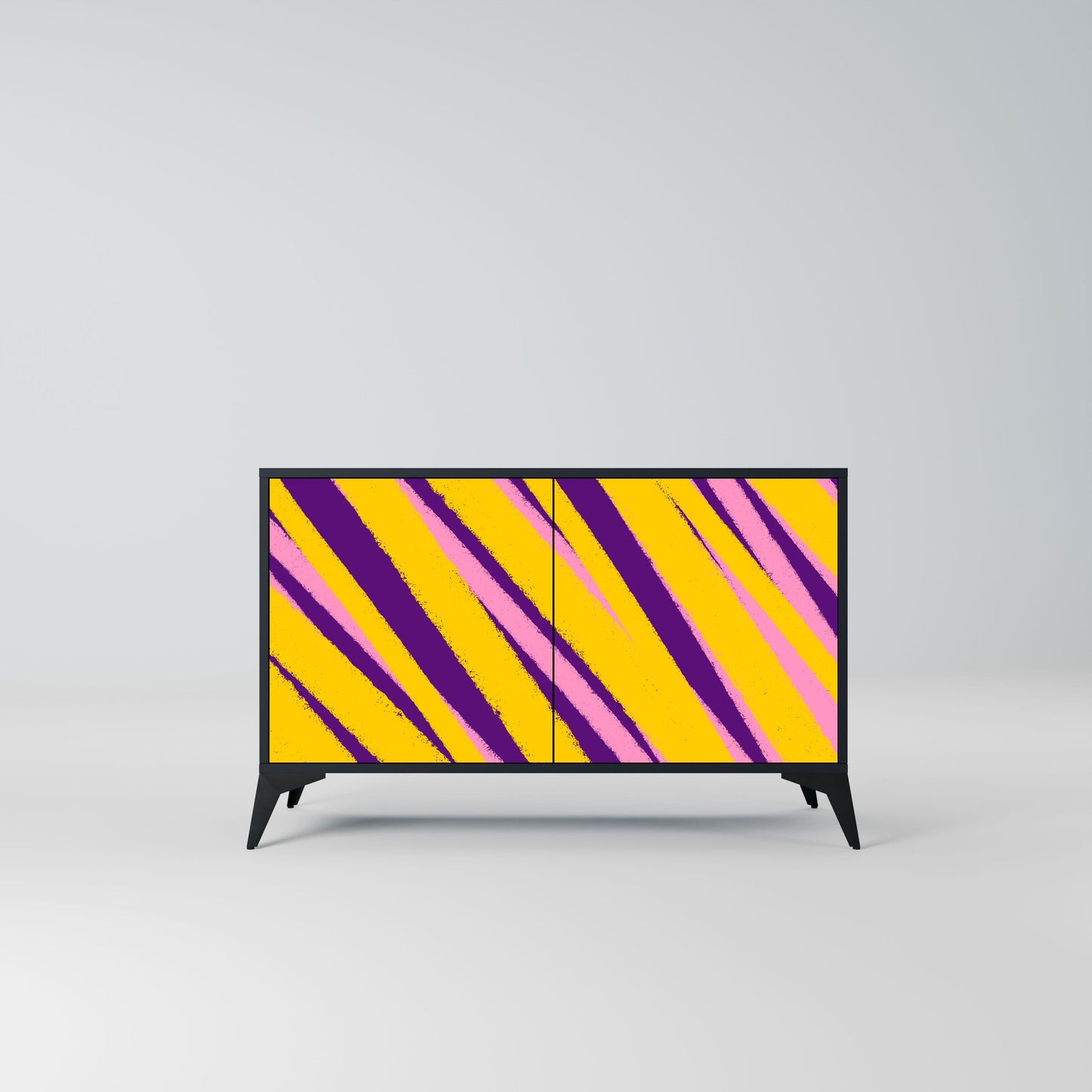 Credenza a 2 ante DREAMS COME TRUE in finitura nera