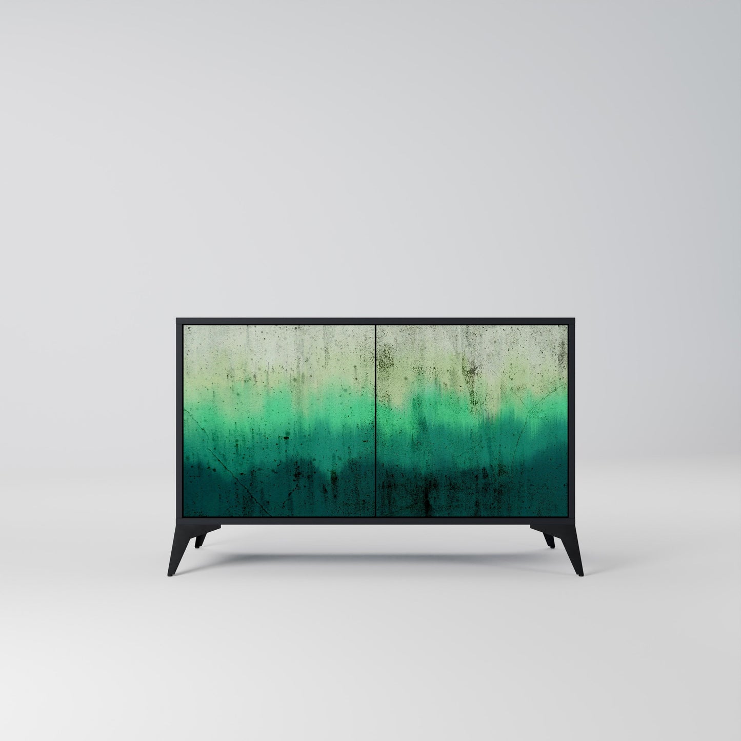 Credenza a 2 ante NORTHERN LIGHTS in finitura nera