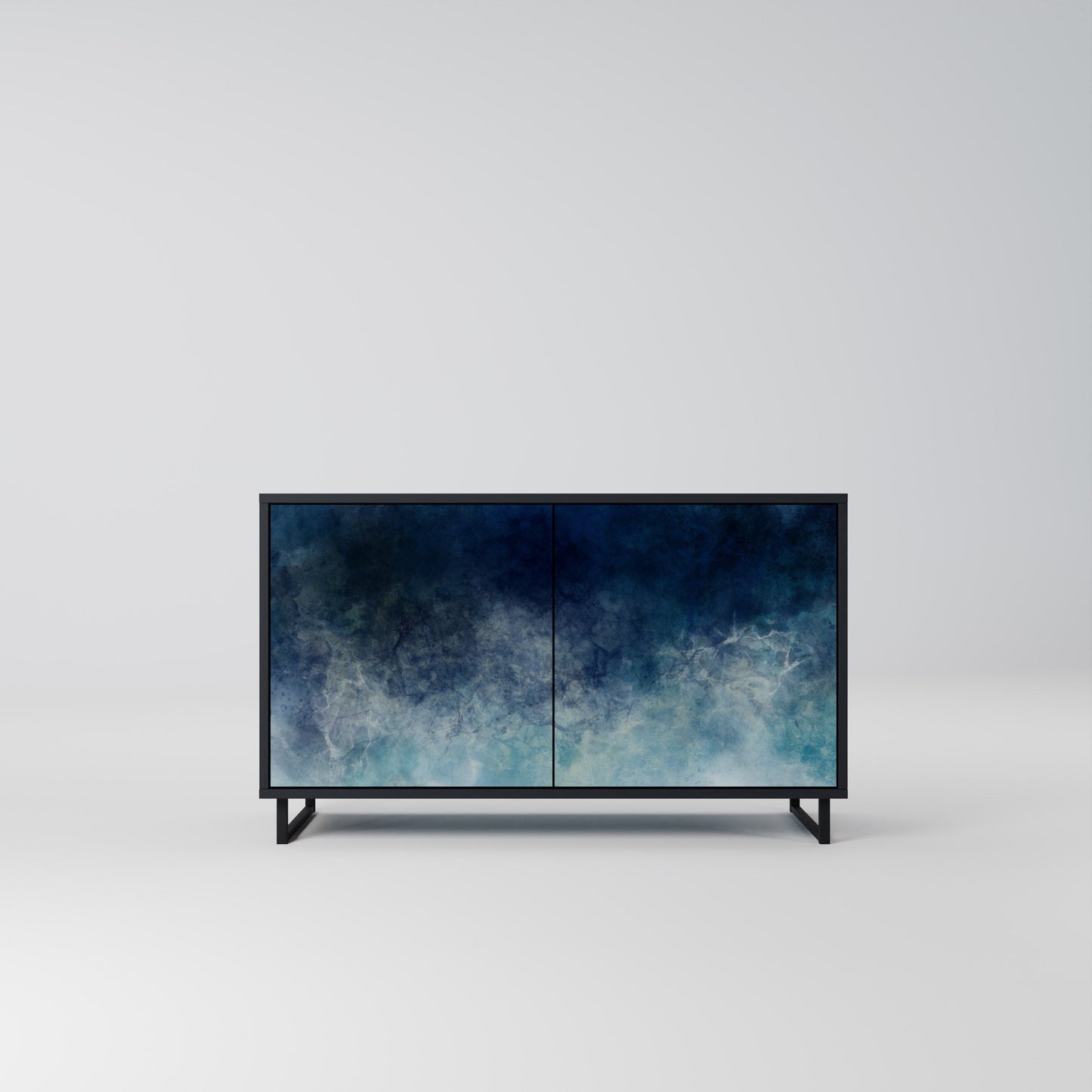 Credenza a 2 ante CELESTIAL FALL in finitura nera