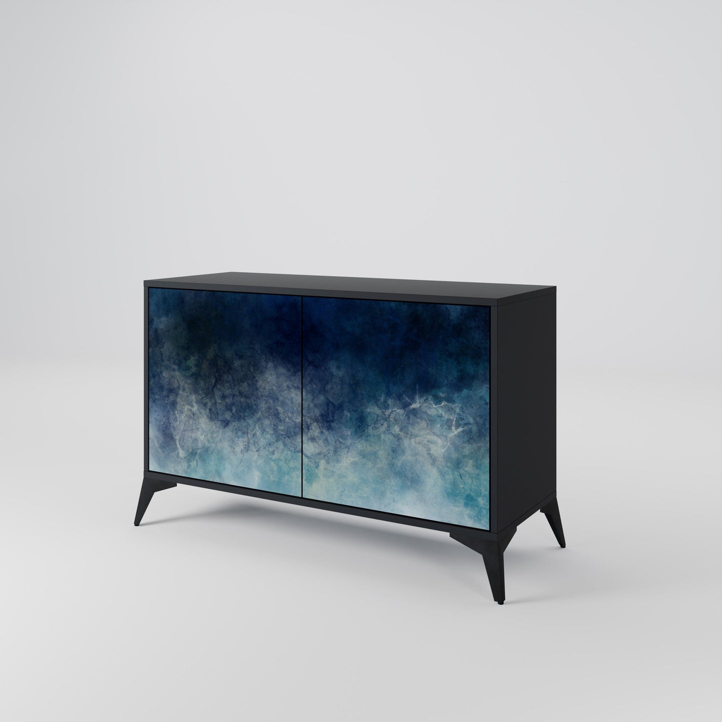 Credenza a 2 ante CELESTIAL FALL in finitura nera