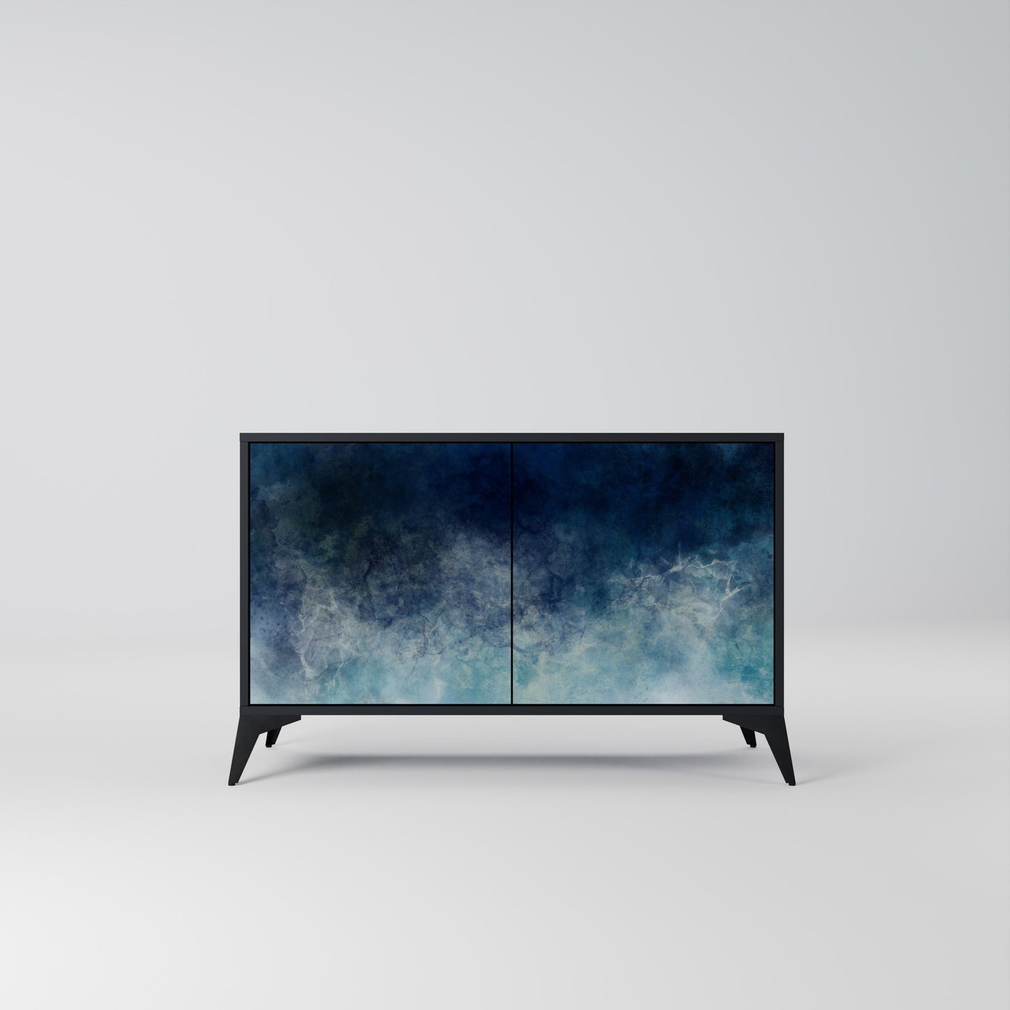 Credenza a 2 ante CELESTIAL FALL in finitura nera