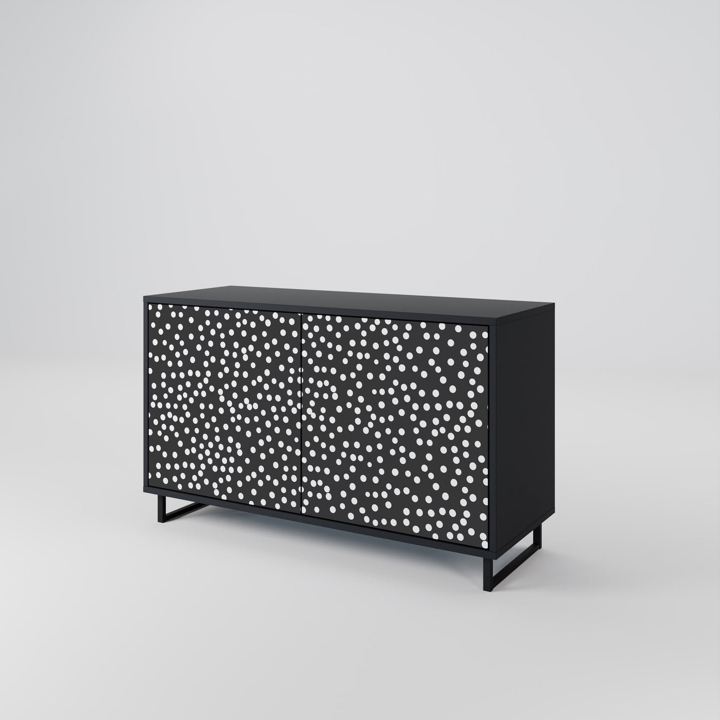 Credenza a 2 ante BLINDING LIGHTS in finitura nera