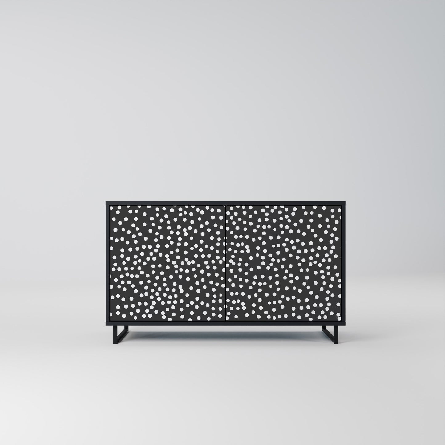 Credenza a 2 ante BLINDING LIGHTS in finitura nera