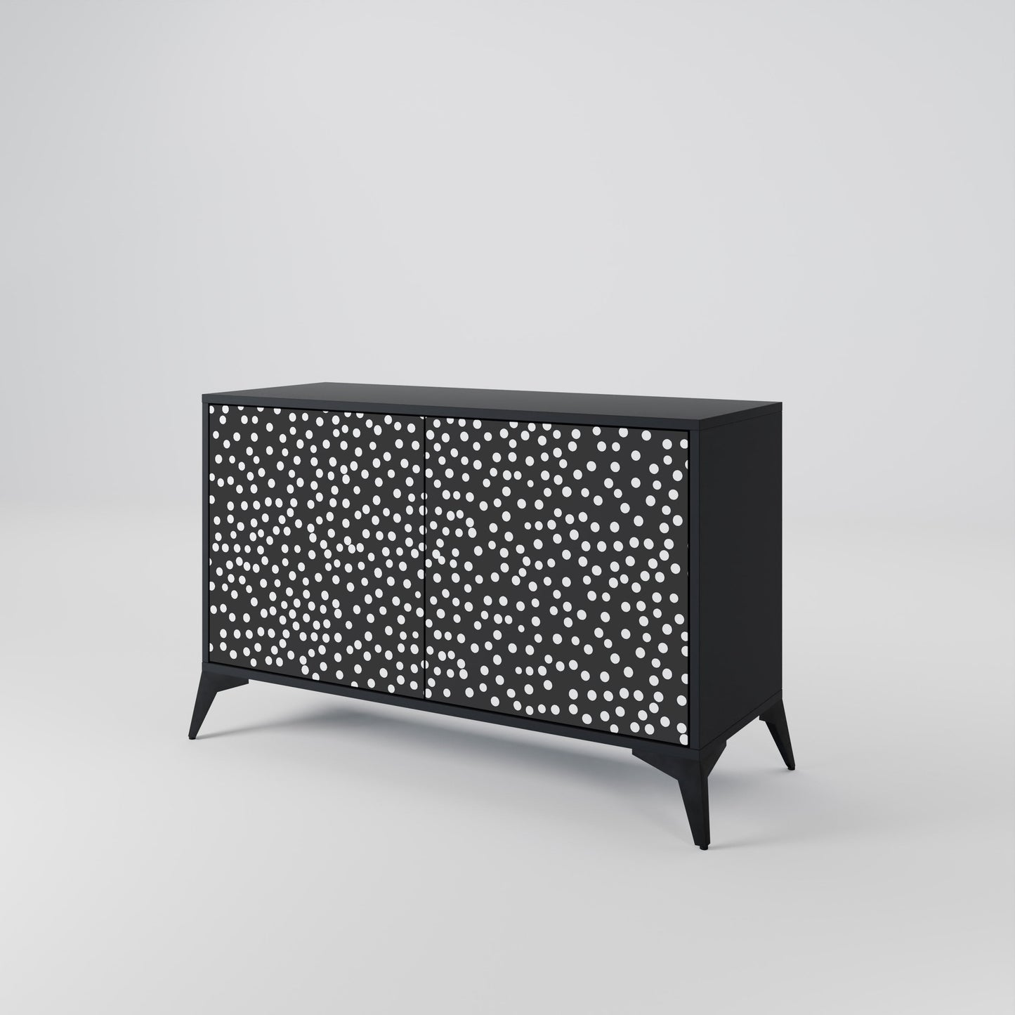 Credenza a 2 ante BLINDING LIGHTS in finitura nera