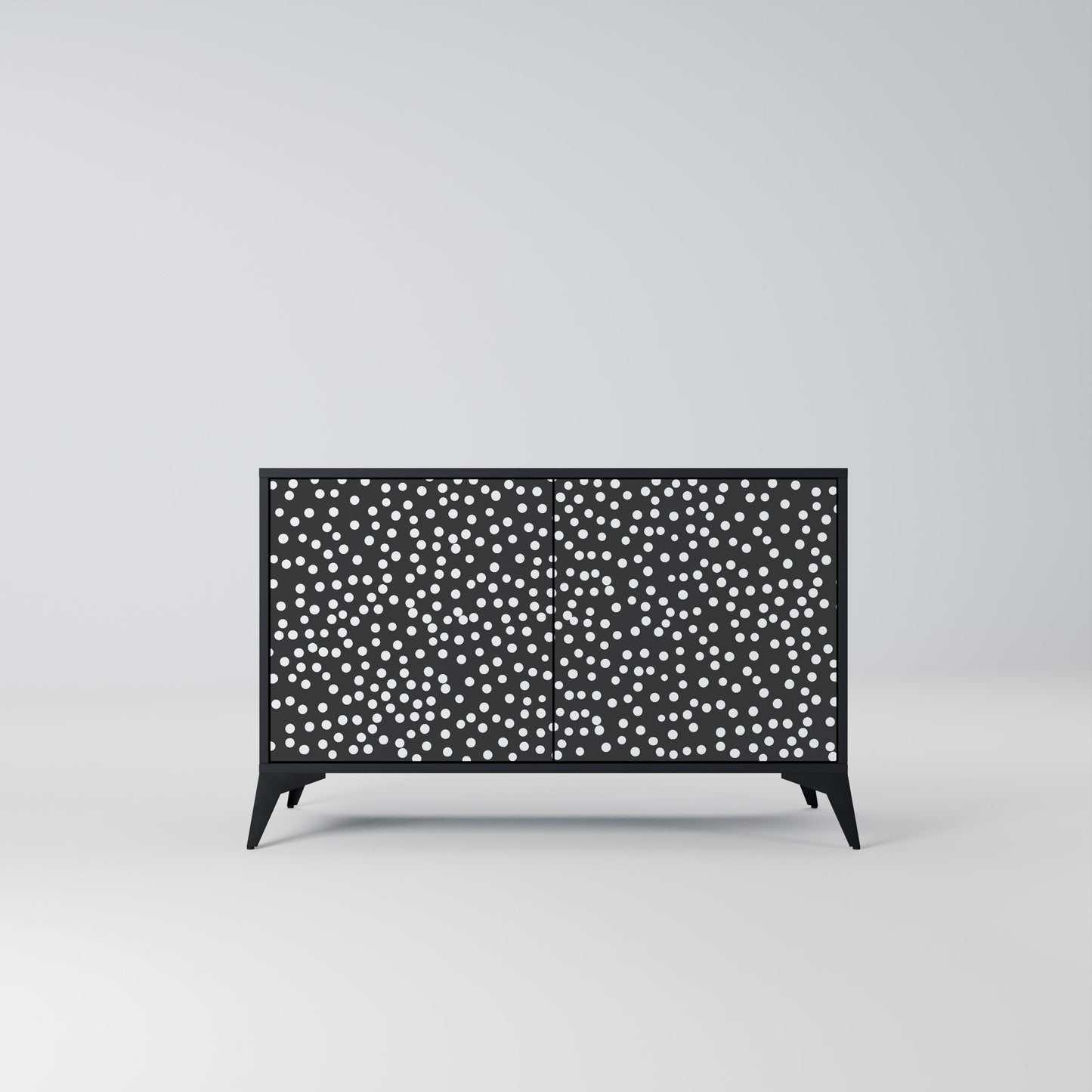 Credenza a 2 ante BLINDING LIGHTS in finitura nera
