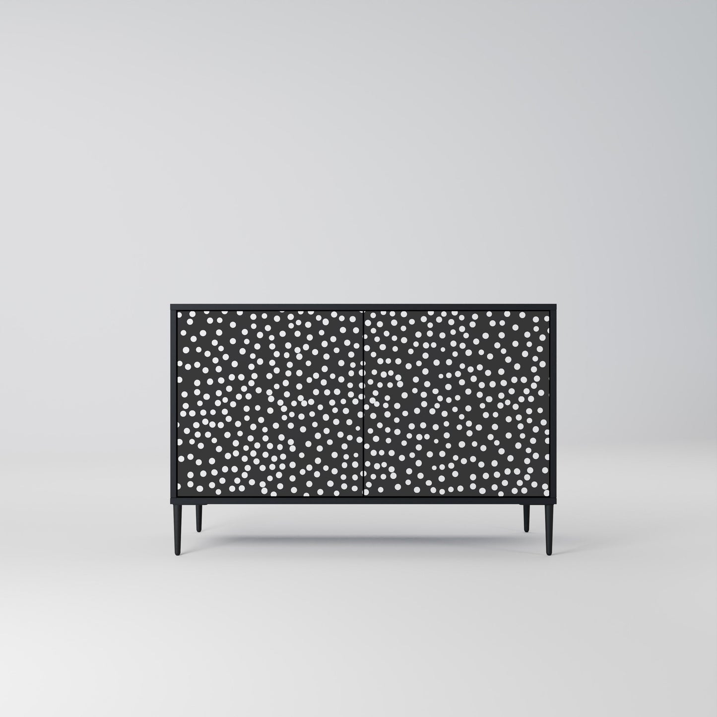 Credenza a 2 ante BLINDING LIGHTS in finitura nera