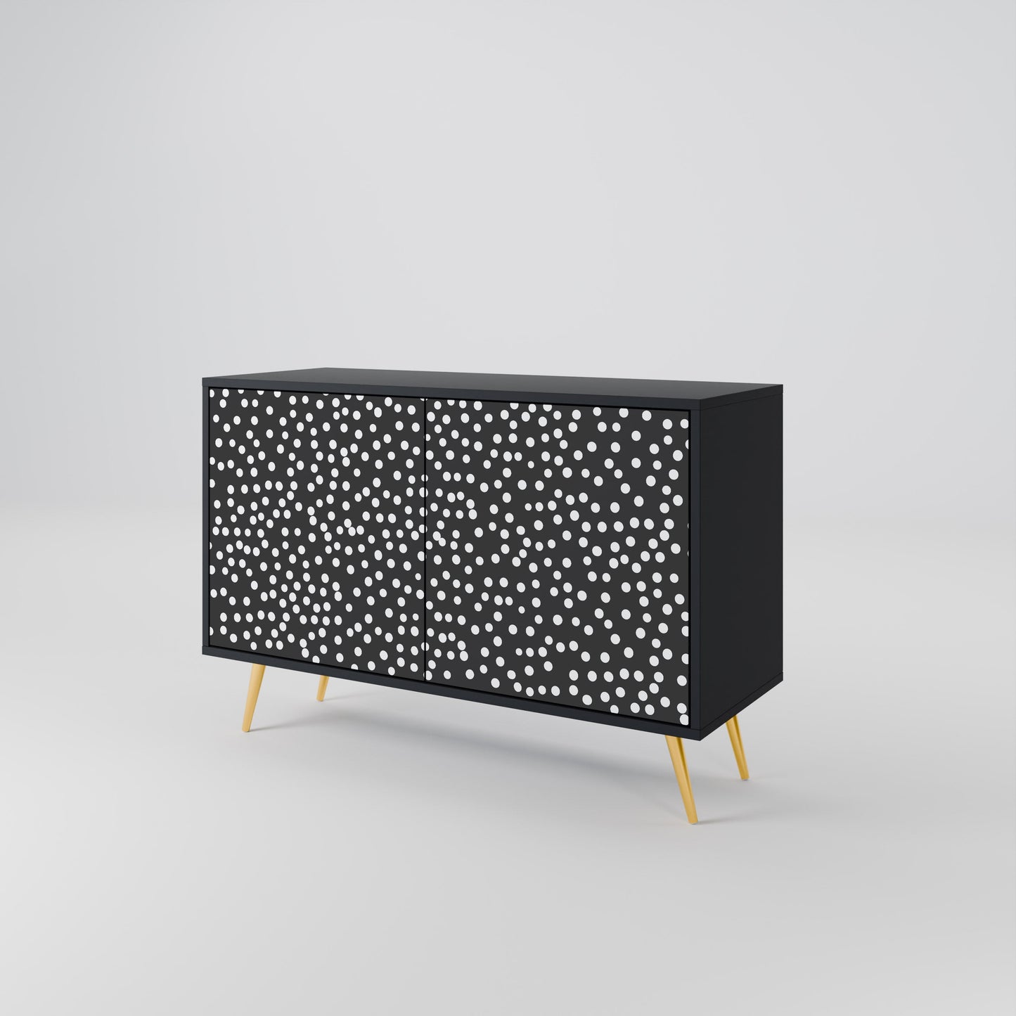Credenza a 2 ante BLINDING LIGHTS in finitura nera