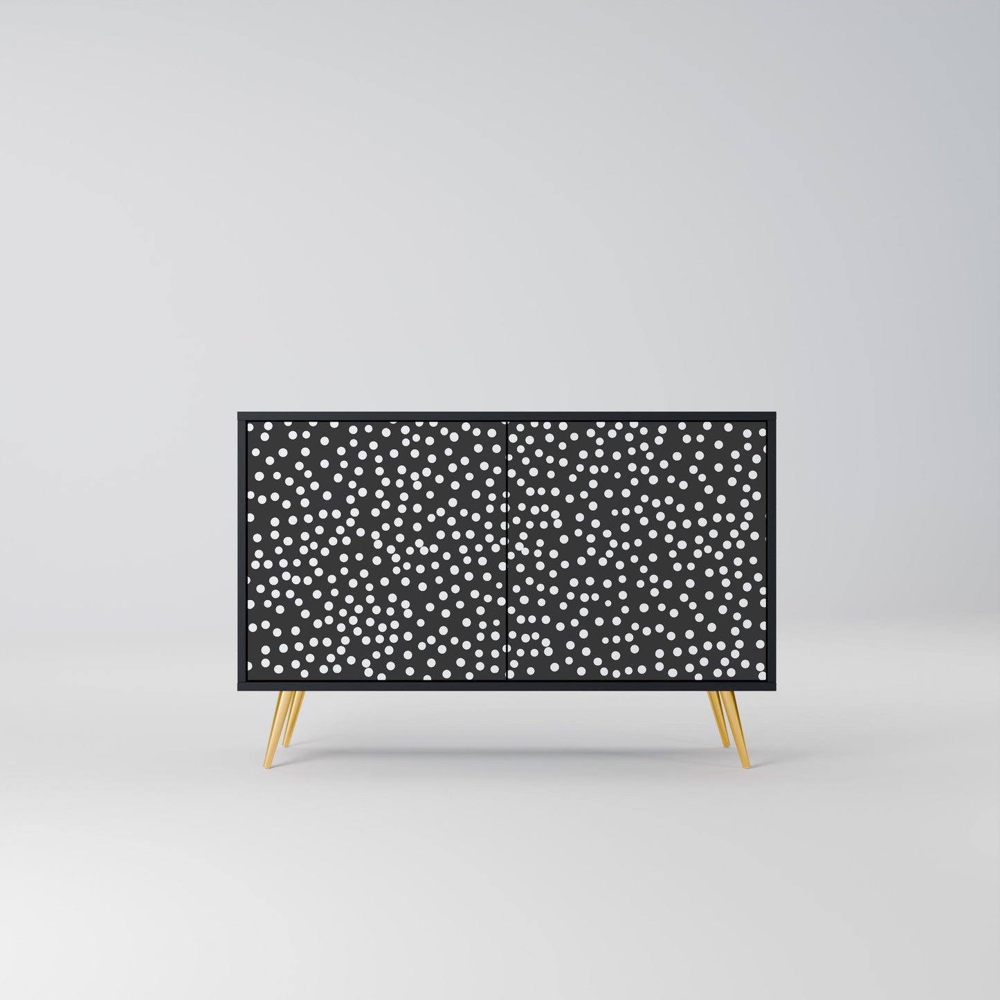 Credenza a 2 ante BLINDING LIGHTS in finitura nera