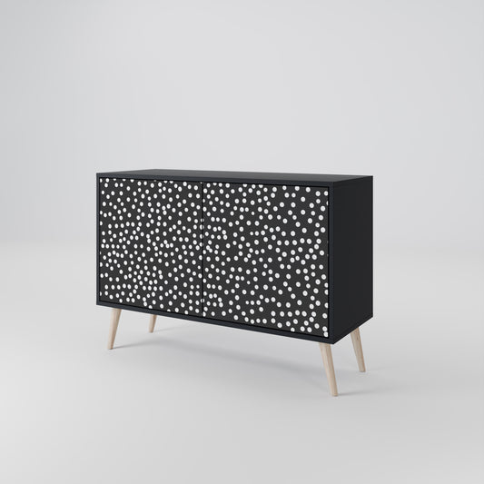 Credenza a 2 ante BLINDING LIGHTS in finitura nera