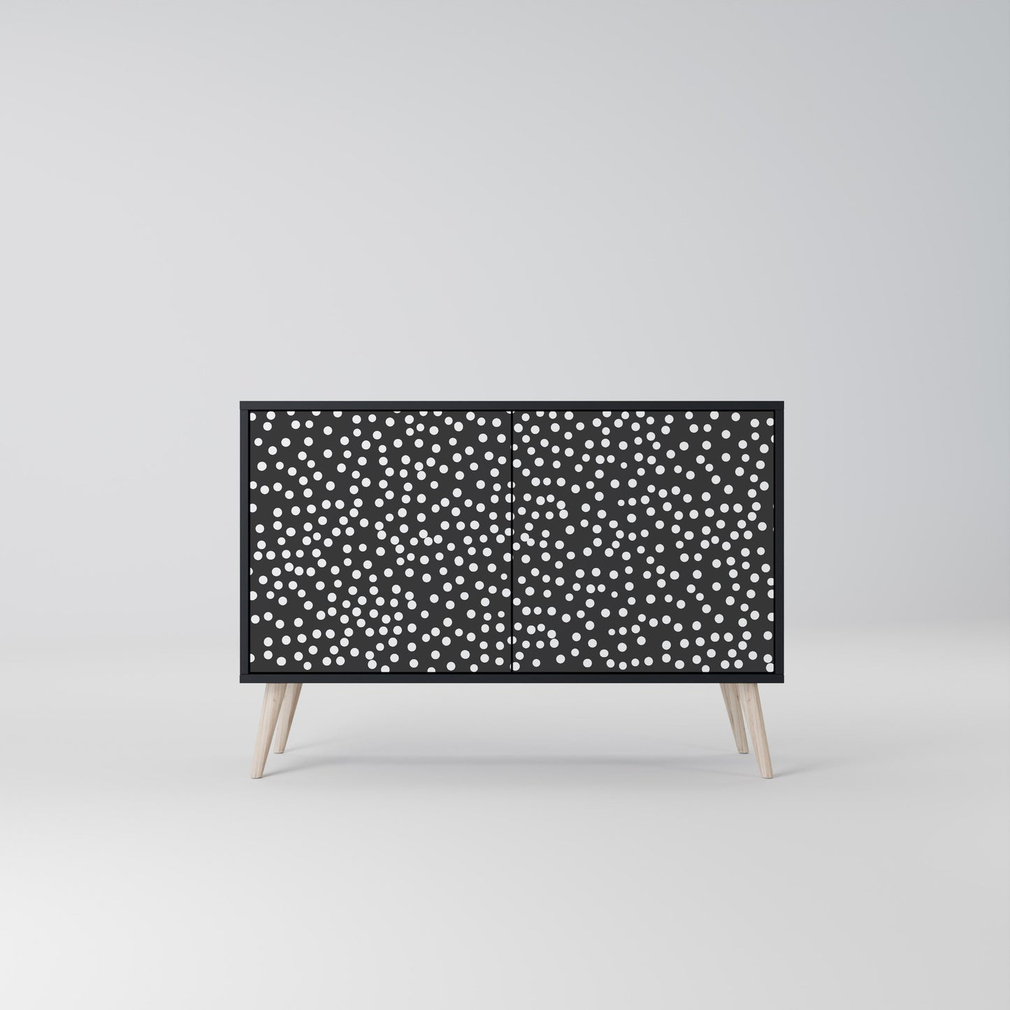 Credenza a 2 ante BLINDING LIGHTS in finitura nera
