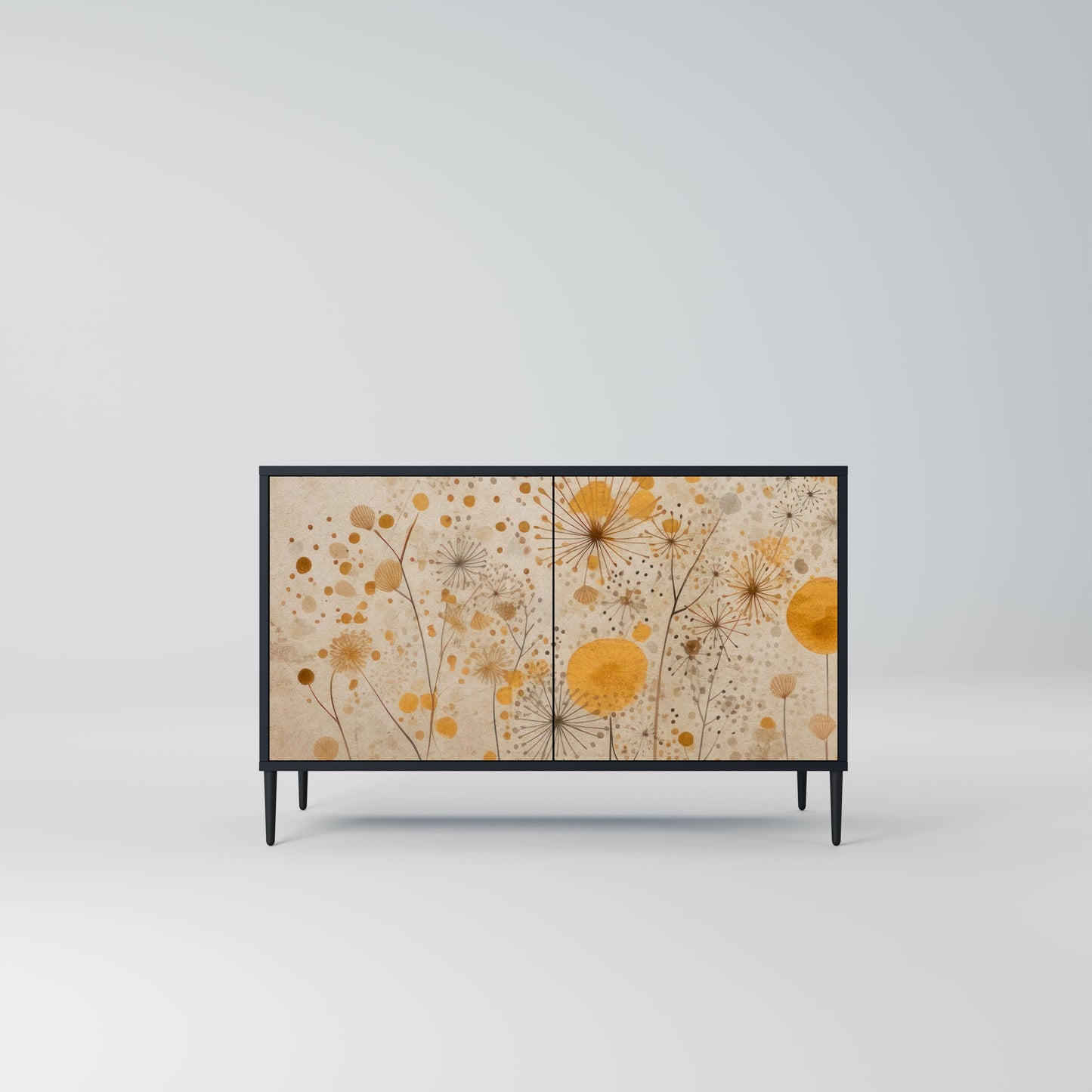 Credenza MORNING GLADE a 2 ante in finitura nera