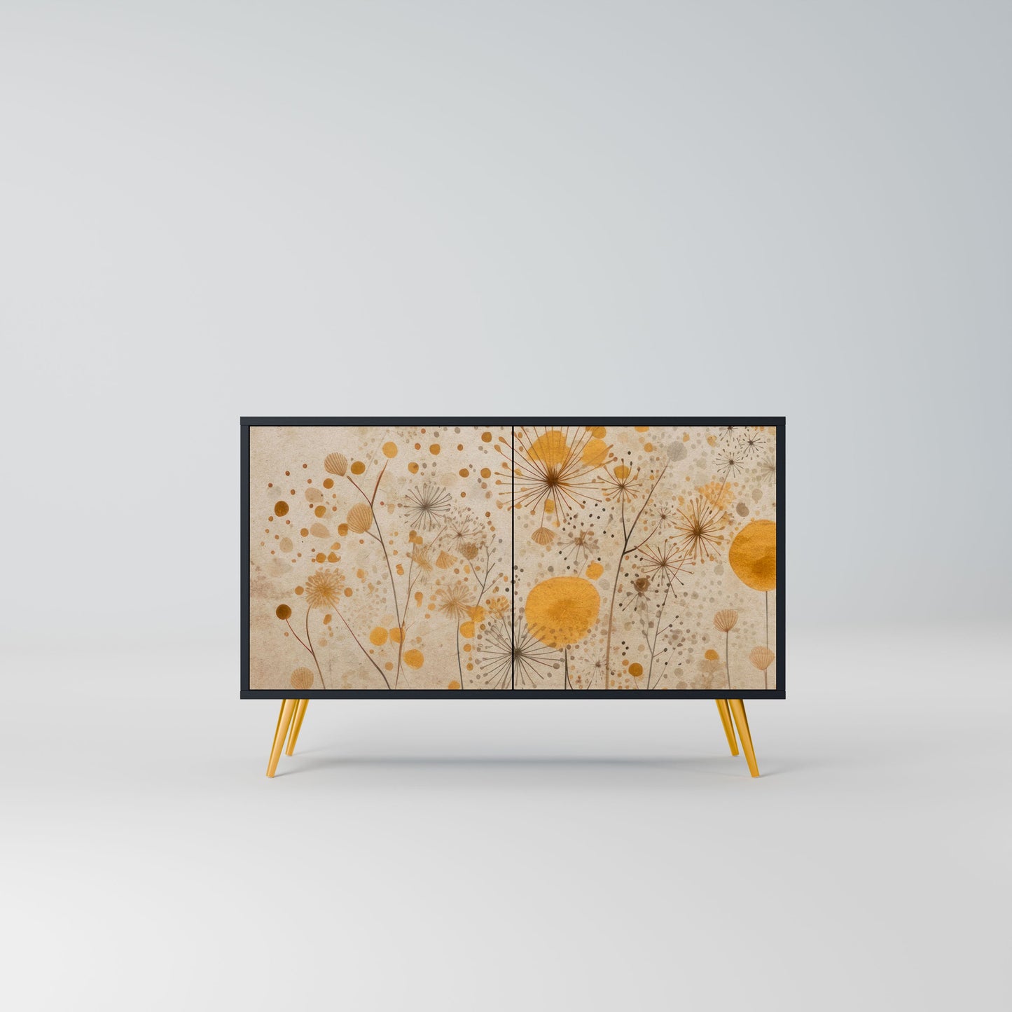 Credenza MORNING GLADE a 2 ante in finitura nera