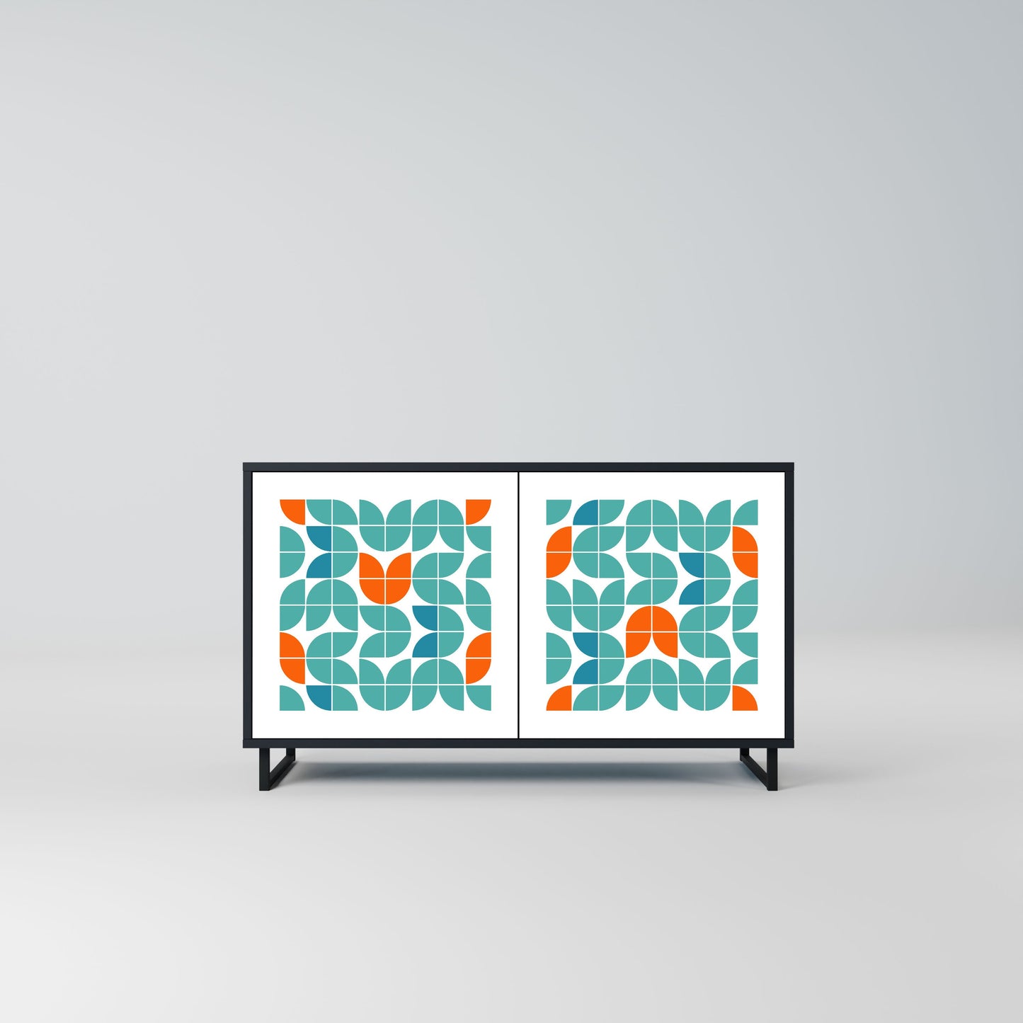 Credenza BE THE CHANGE a 2 ante in finitura nera