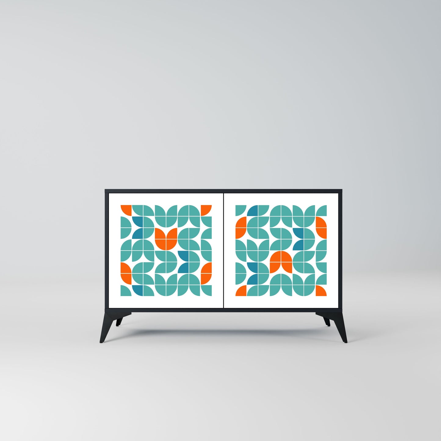 Credenza BE THE CHANGE a 2 ante in finitura nera