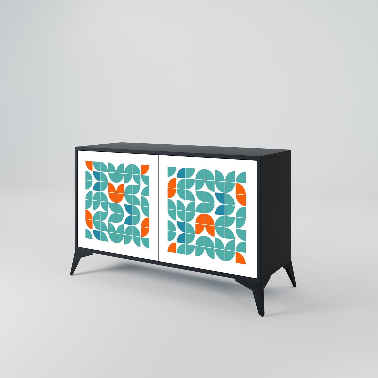 Credenza BE THE CHANGE a 2 ante in finitura nera