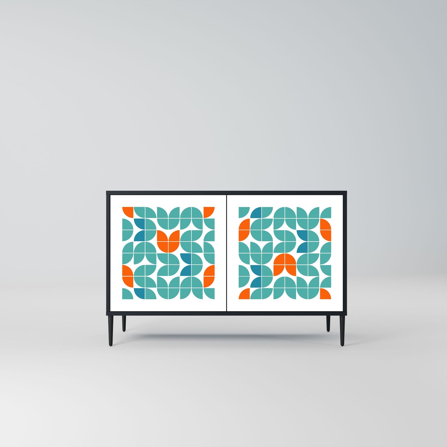 Credenza BE THE CHANGE a 2 ante in finitura nera