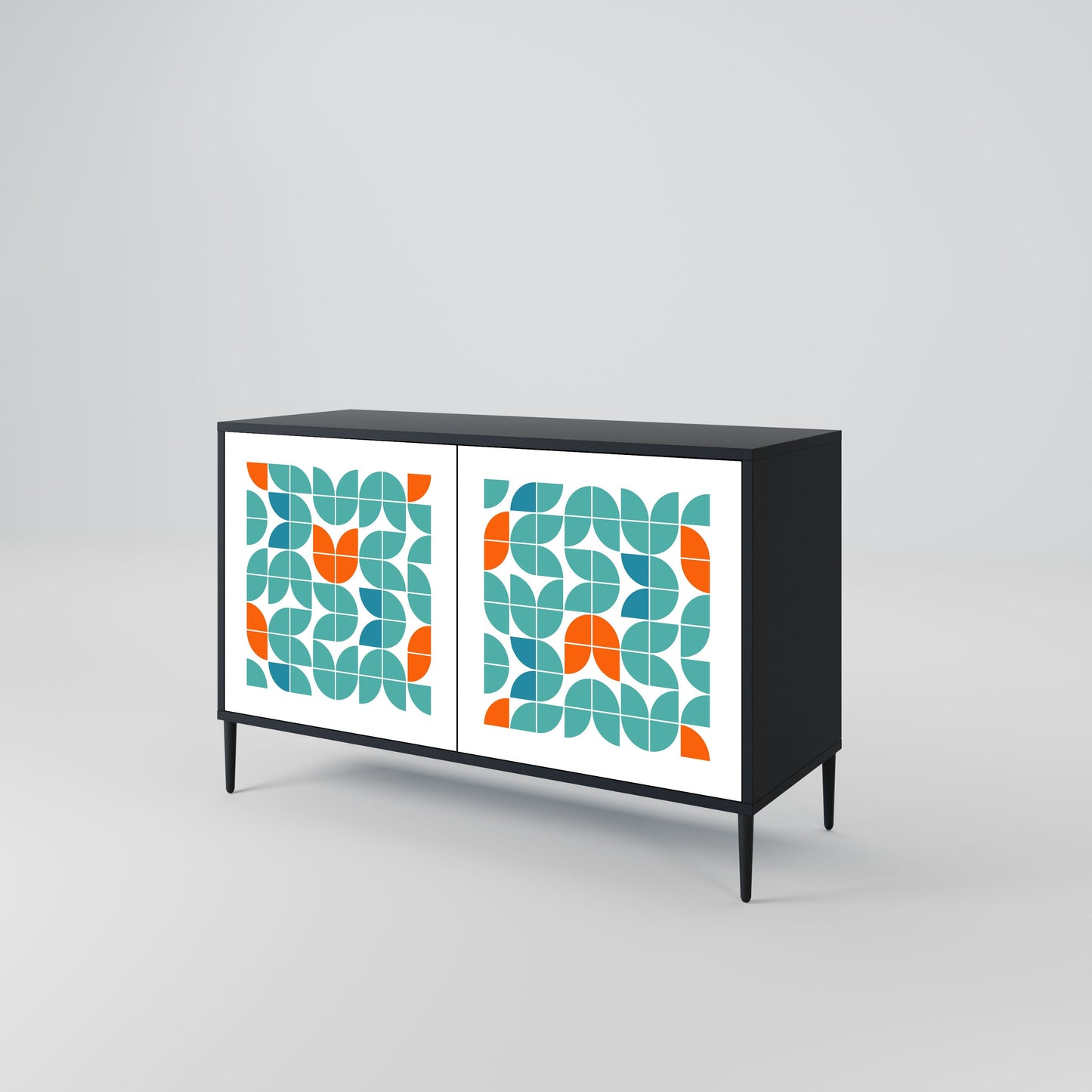 Credenza BE THE CHANGE a 2 ante in finitura nera