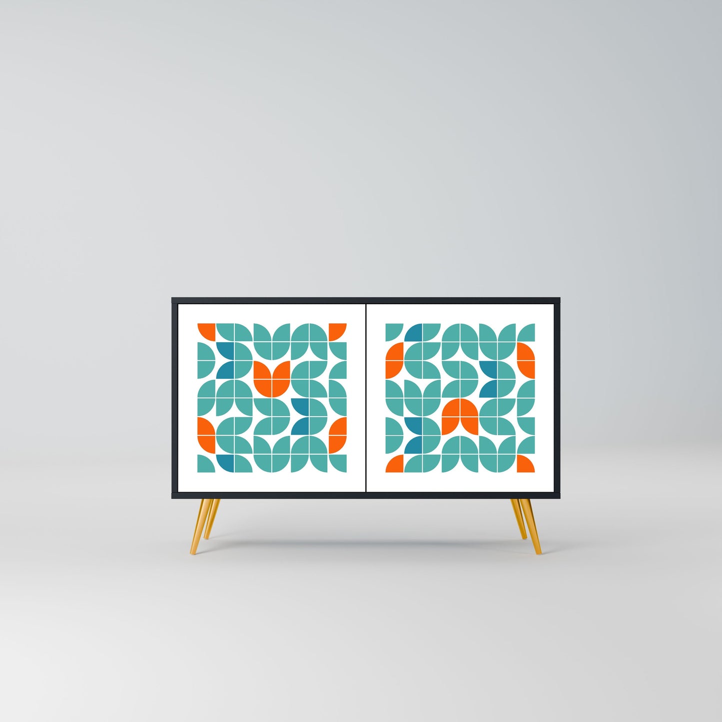 Credenza BE THE CHANGE a 2 ante in finitura nera