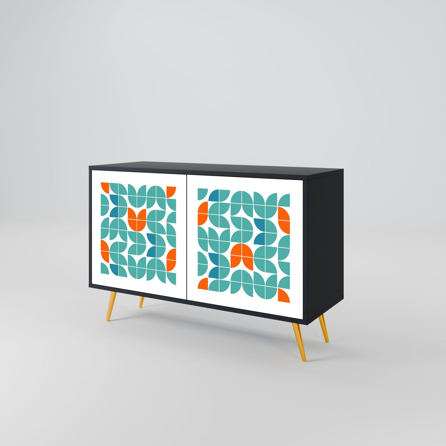 Credenza BE THE CHANGE a 2 ante in finitura nera