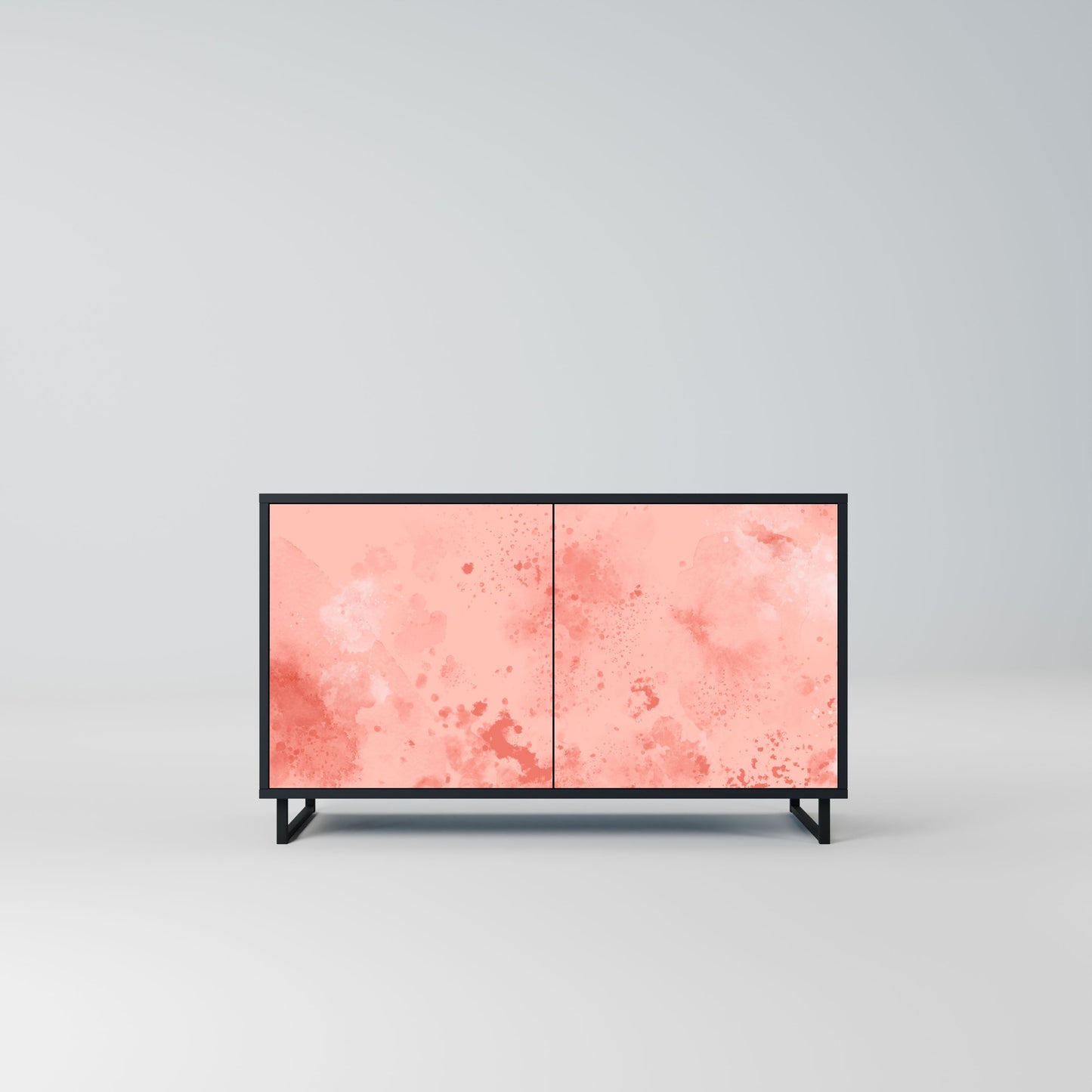 Credenza CRANE DANCE a 2 ante in finitura nera