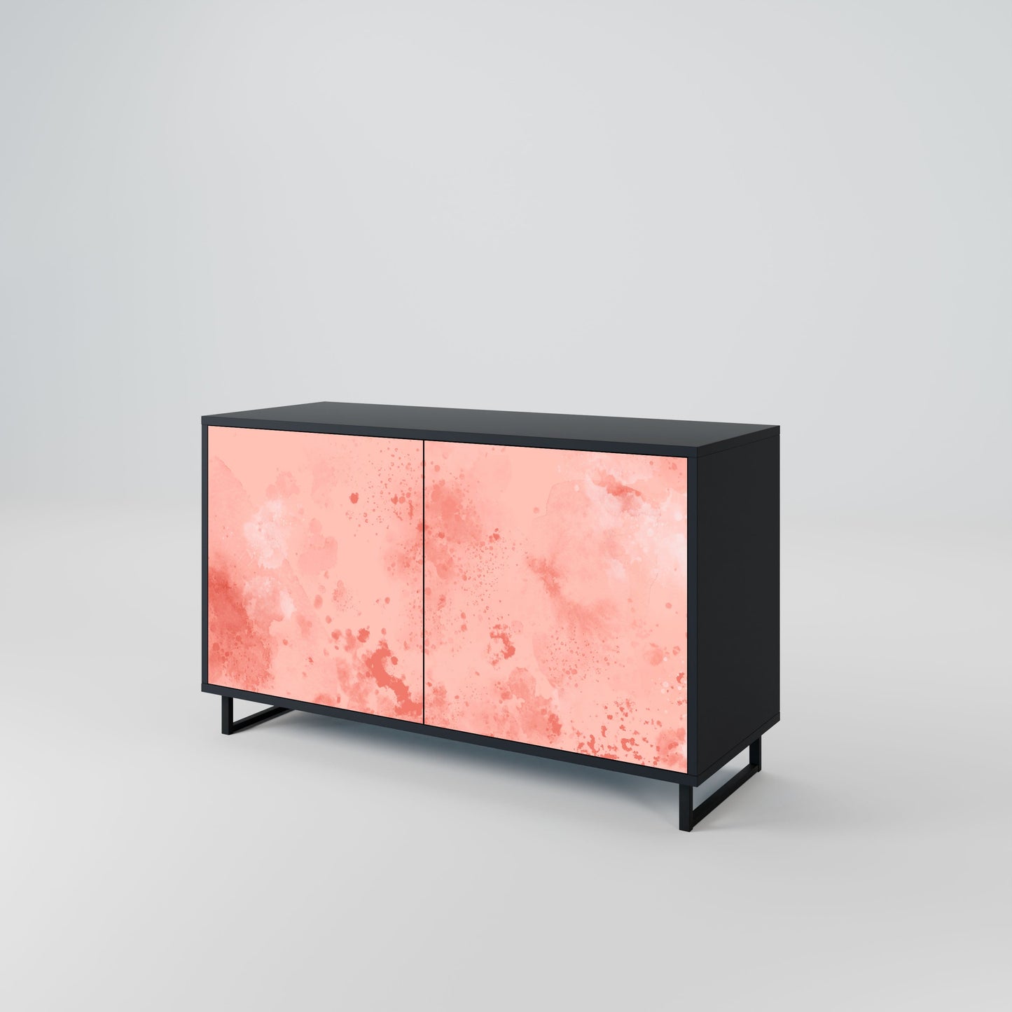 Credenza CRANE DANCE a 2 ante in finitura nera