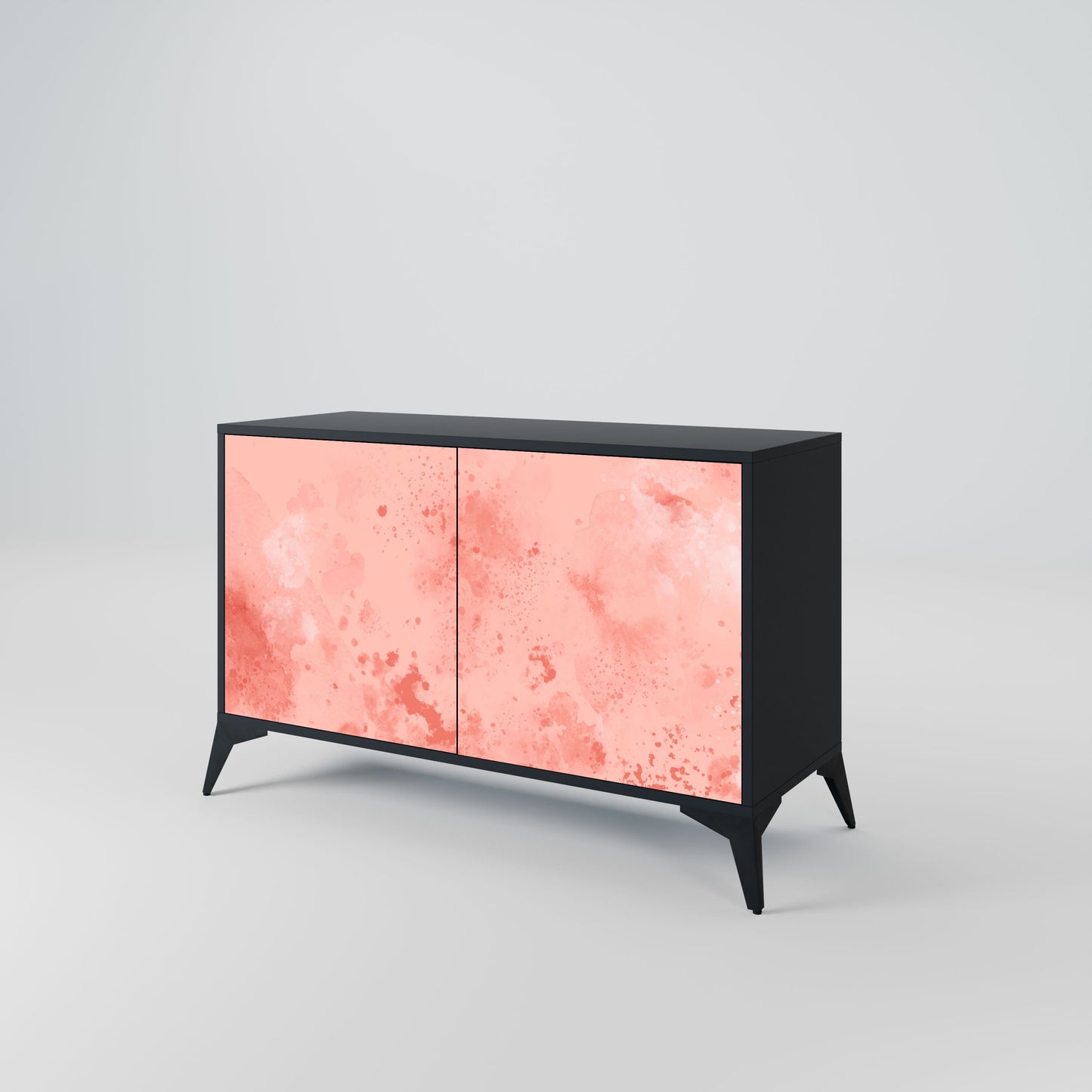 Credenza CRANE DANCE a 2 ante in finitura nera