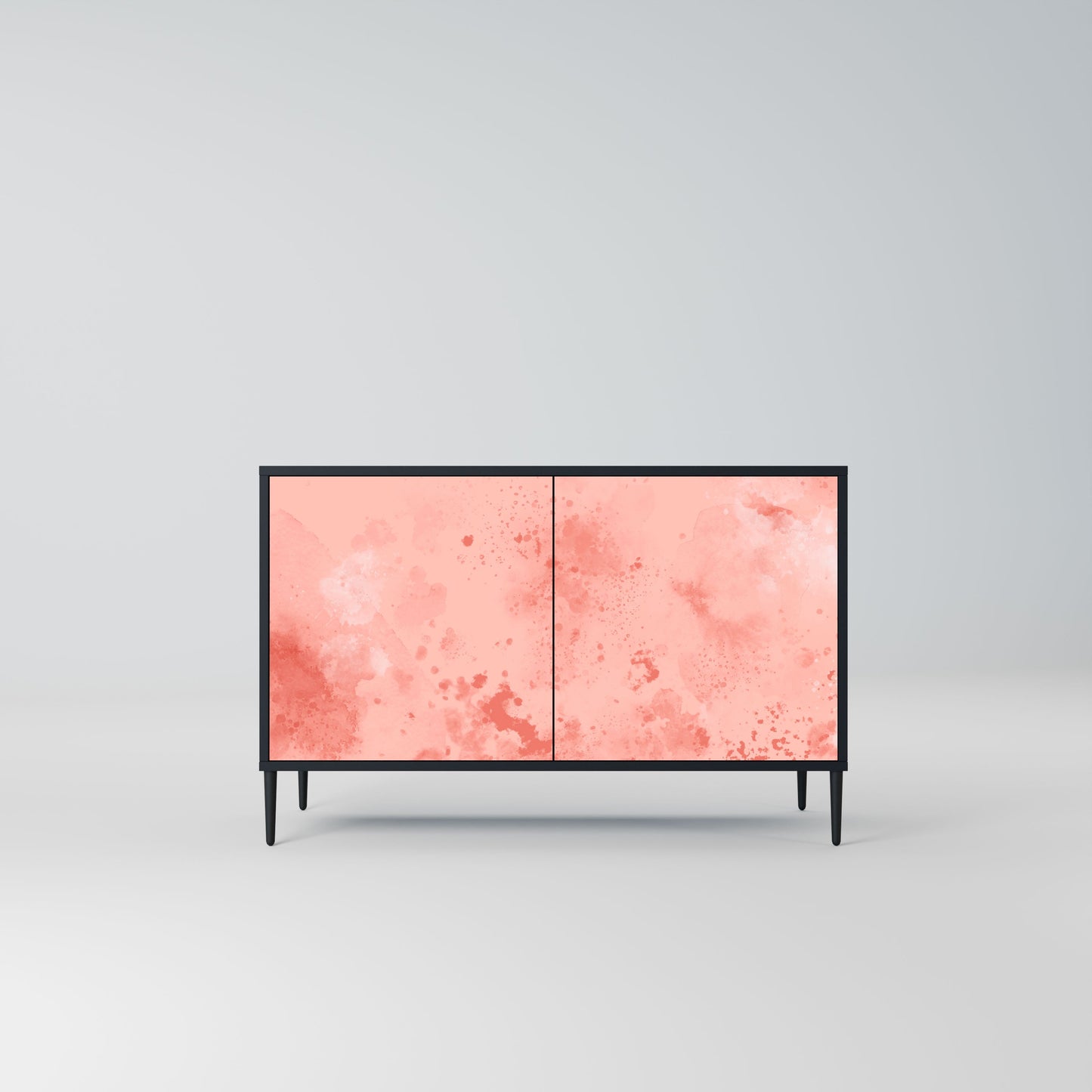 Credenza CRANE DANCE a 2 ante in finitura nera