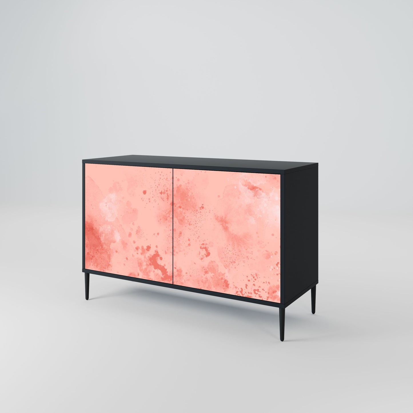Credenza CRANE DANCE a 2 ante in finitura nera