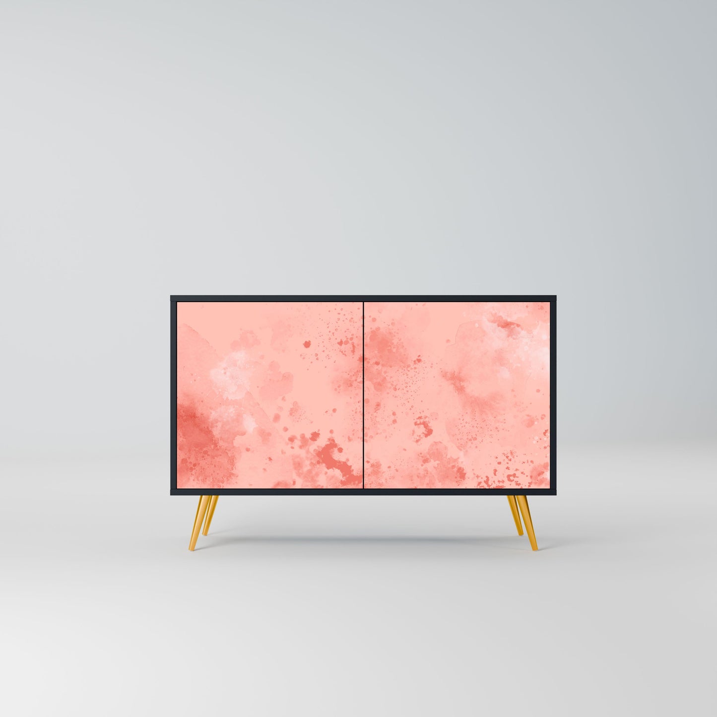 Credenza CRANE DANCE a 2 ante in finitura nera