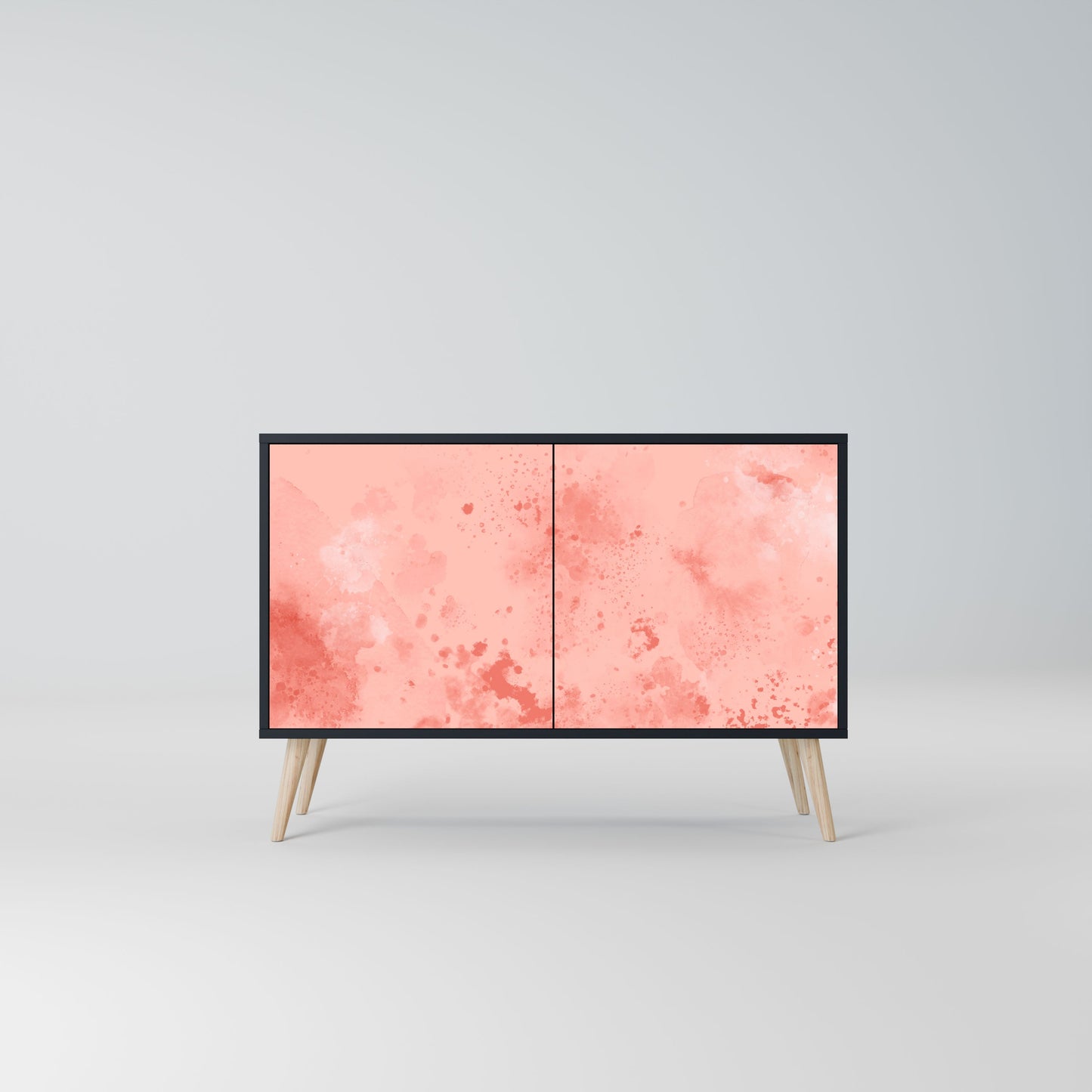 Credenza CRANE DANCE a 2 ante in finitura nera