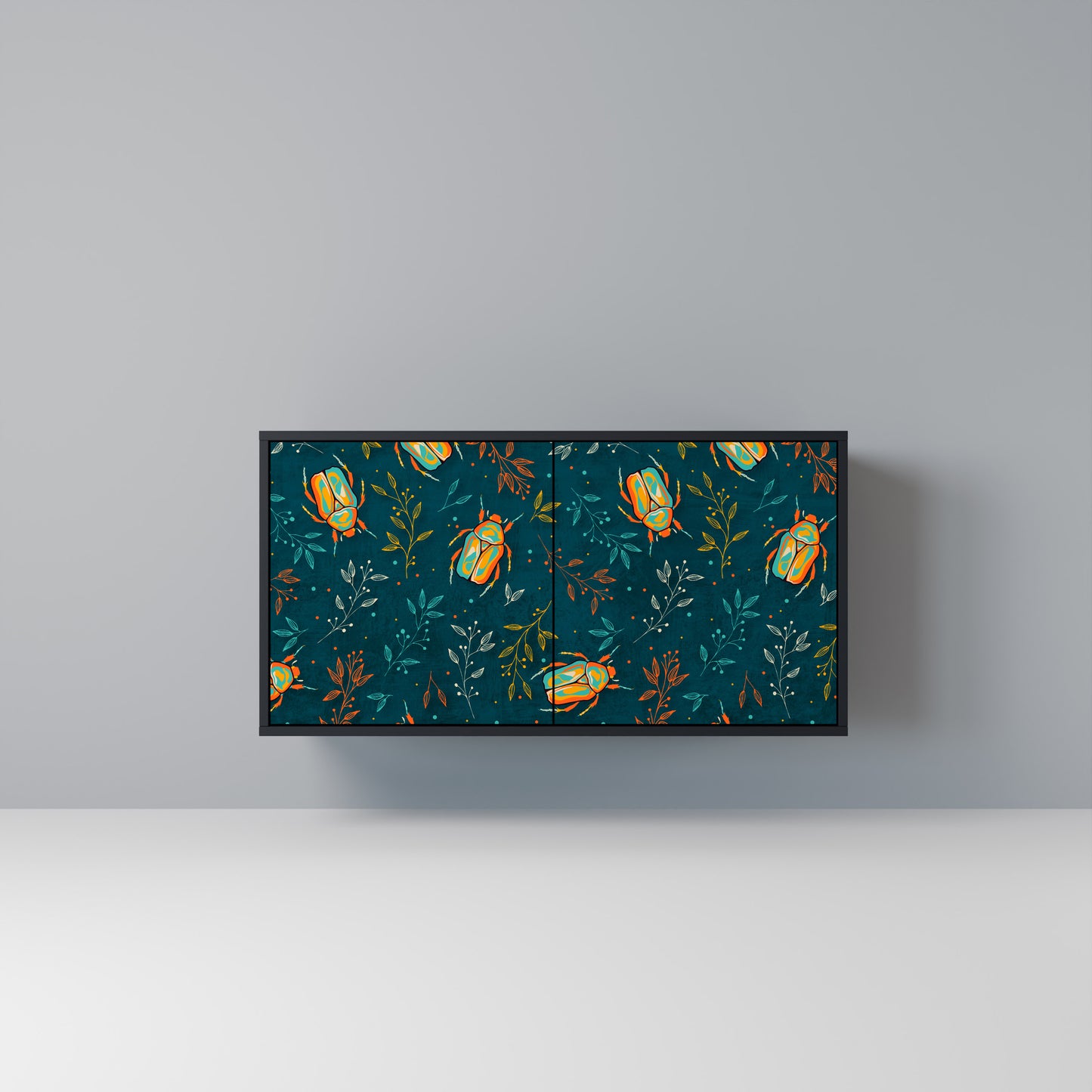 AUTUMN INSECTS Madia a 2 Ante in Finitura Nera