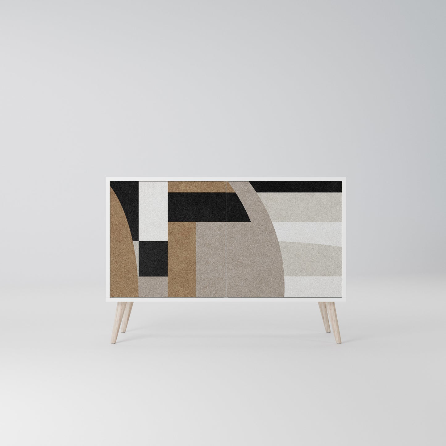DELICATE MEMENTO 2-Door Sideboard in White Finish