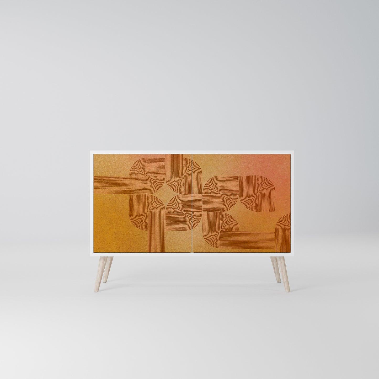 STRENGTHENING RELATION Madia a 2 Ante in Finitura Bianca