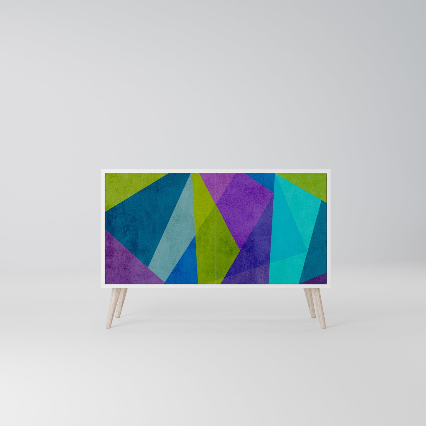 COLD SHOWCASE Madia a 2 Ante in Finitura Bianca