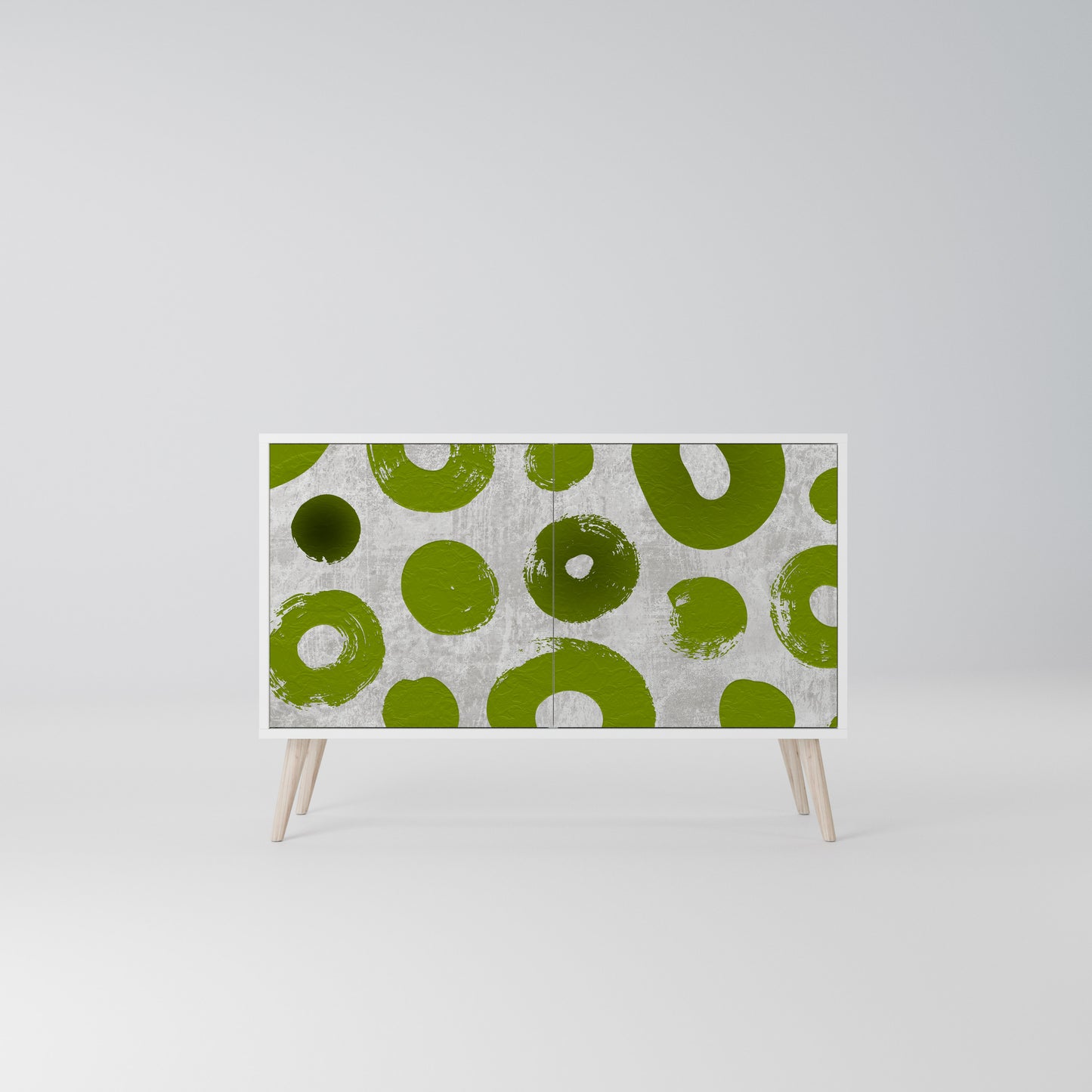 GREEN RHAPSODY Madia a 2 Ante in Finitura Bianca