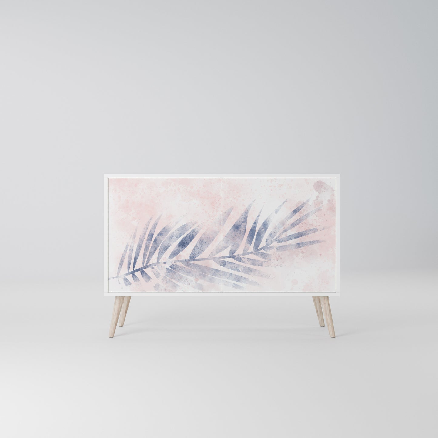 TIMELESS FLOAT Madia a 2 Ante in Finitura Bianca