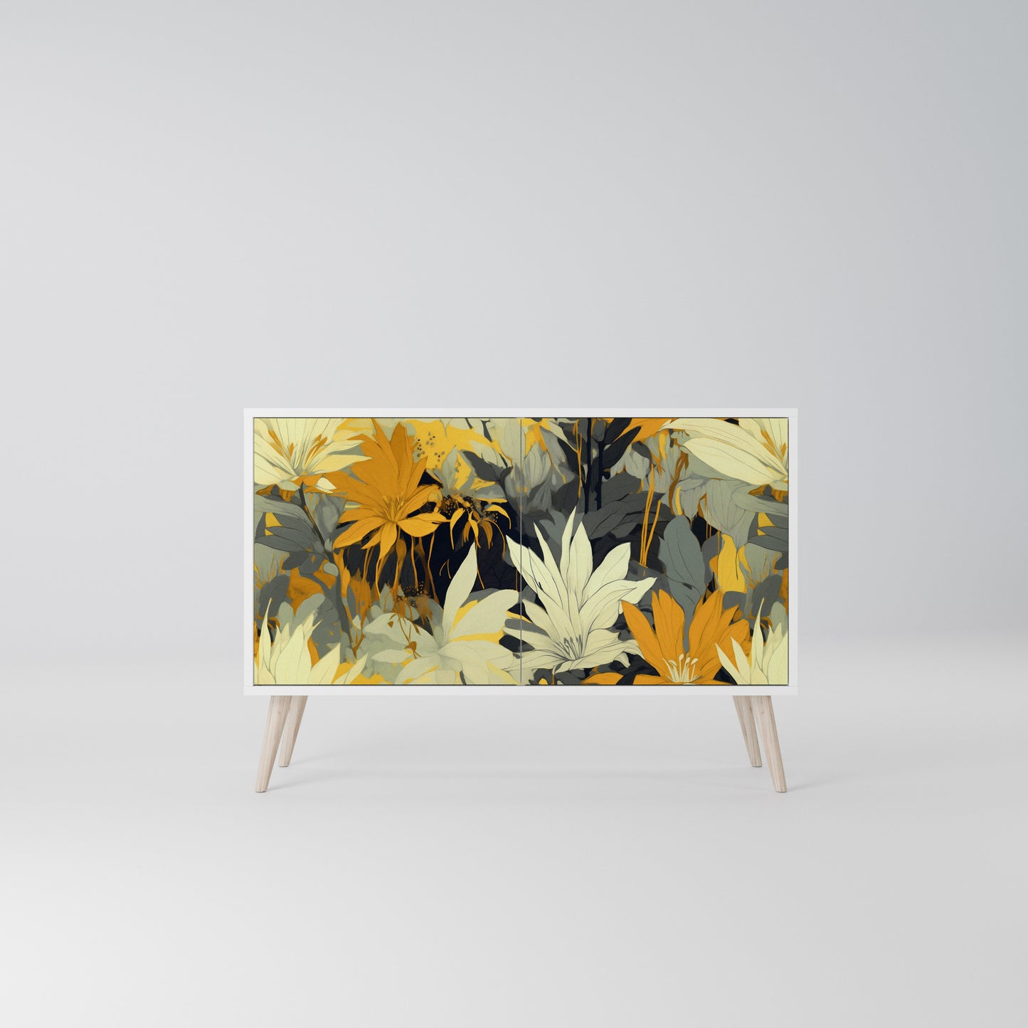 SUNKISSED LILY Madia a 2 Ante in Finitura Bianca