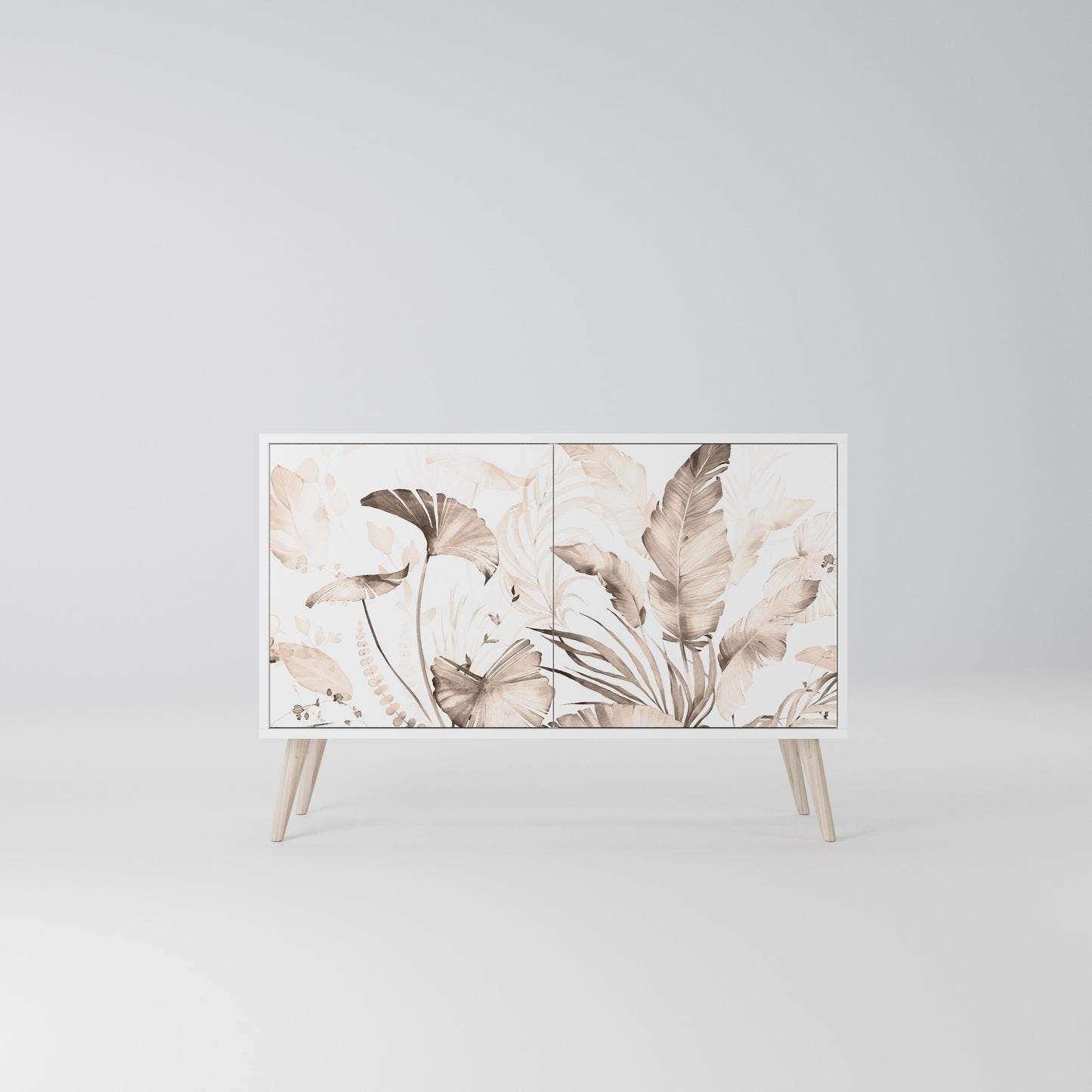 WILD TENDERNESS Madia a 2 Ante in Finitura Bianca