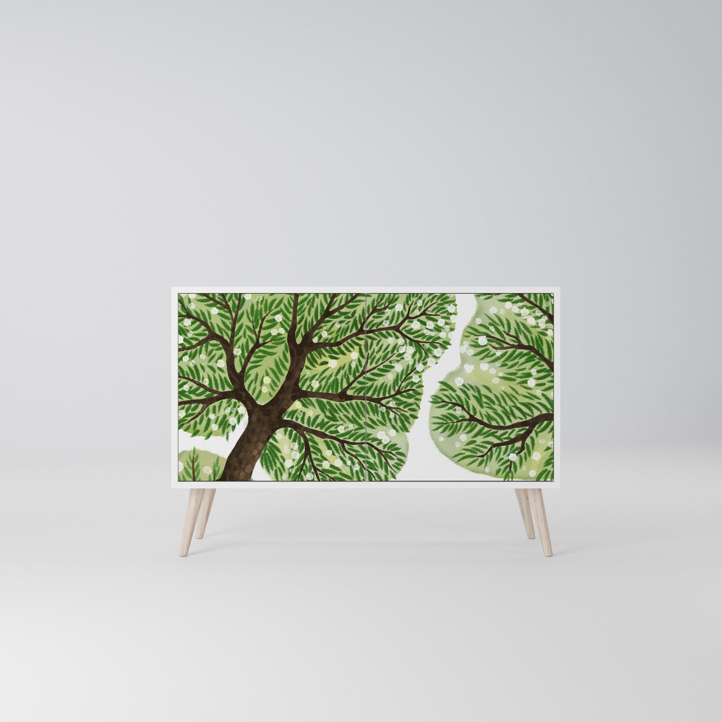 WILDERNESS DASH Madia a 2 Ante in Finitura Bianca