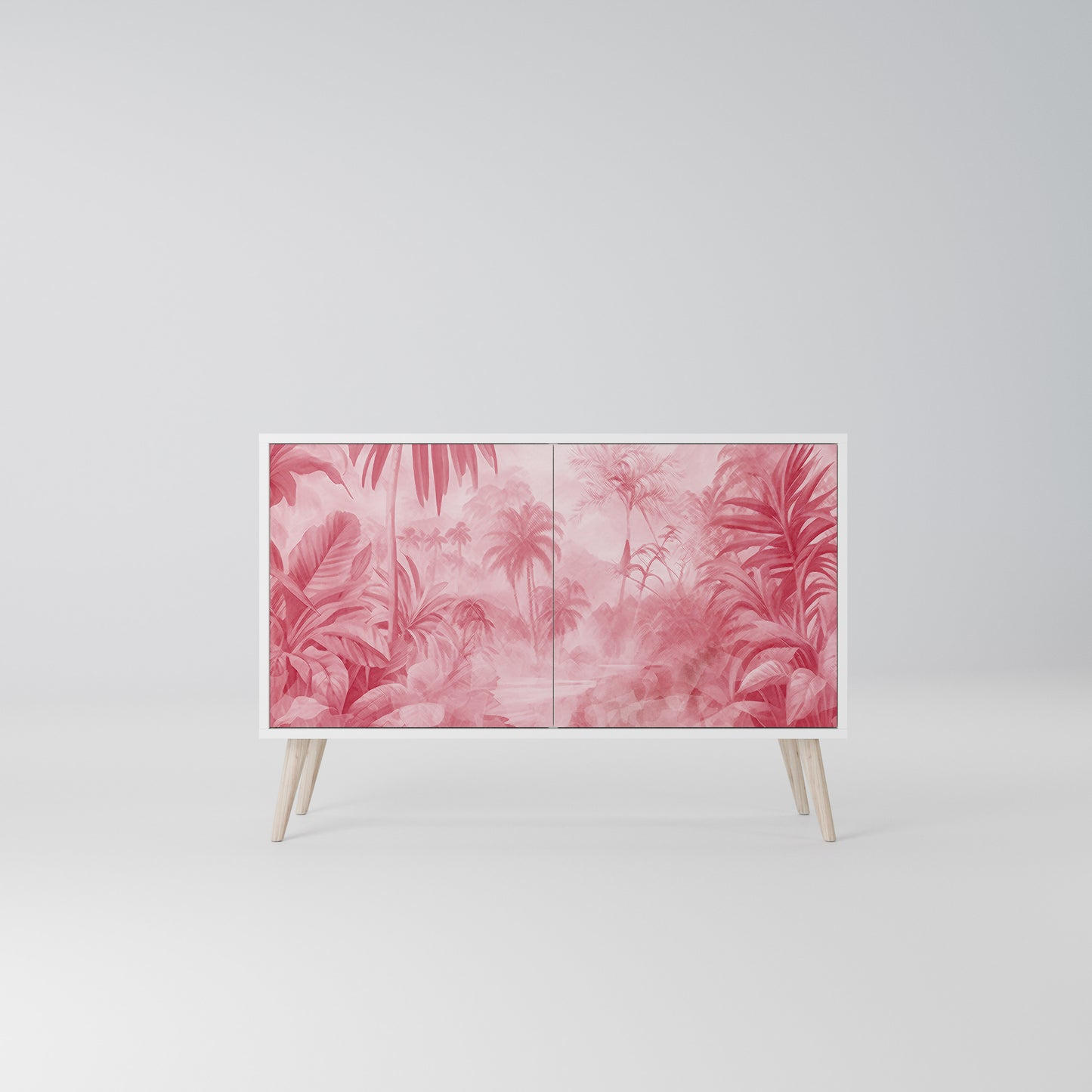 SWEET TROPICS Madia a 2 Ante in Finitura Bianca