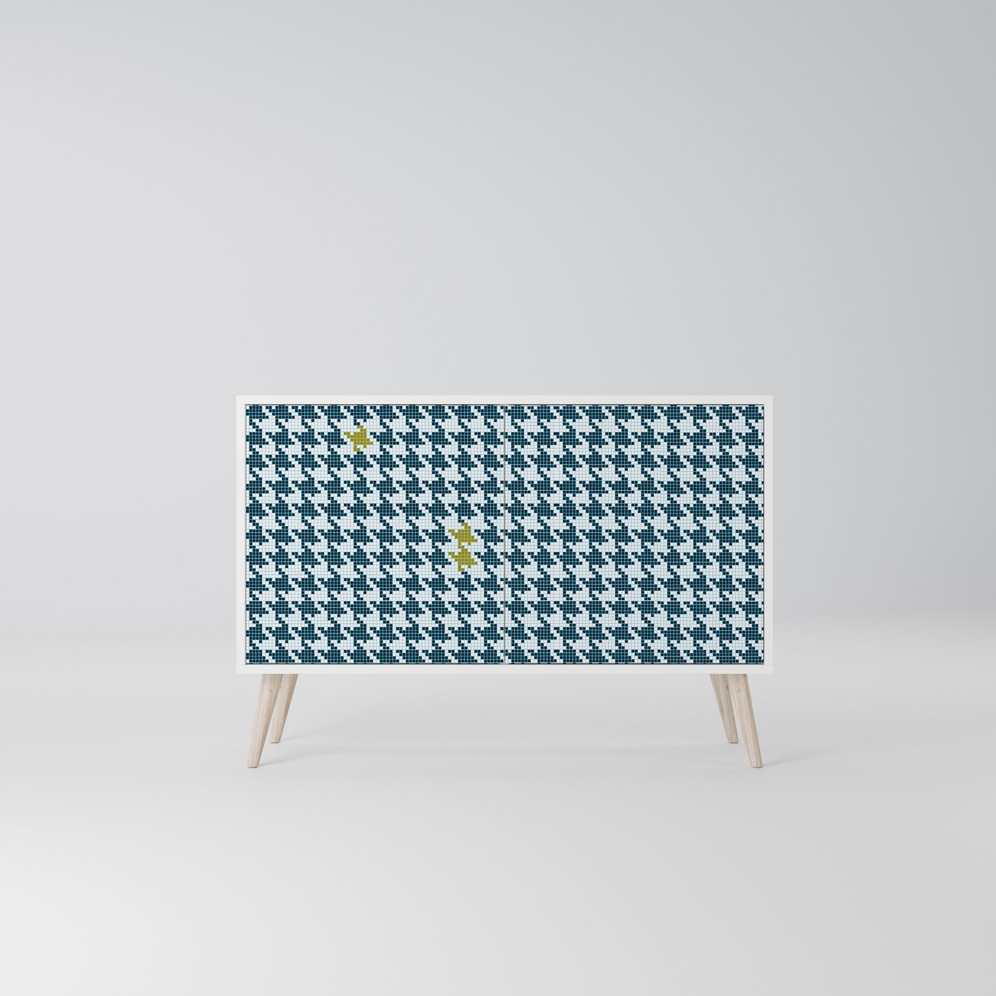 OUT OF CONTEXT Madia a 2 Ante in Finitura Bianca