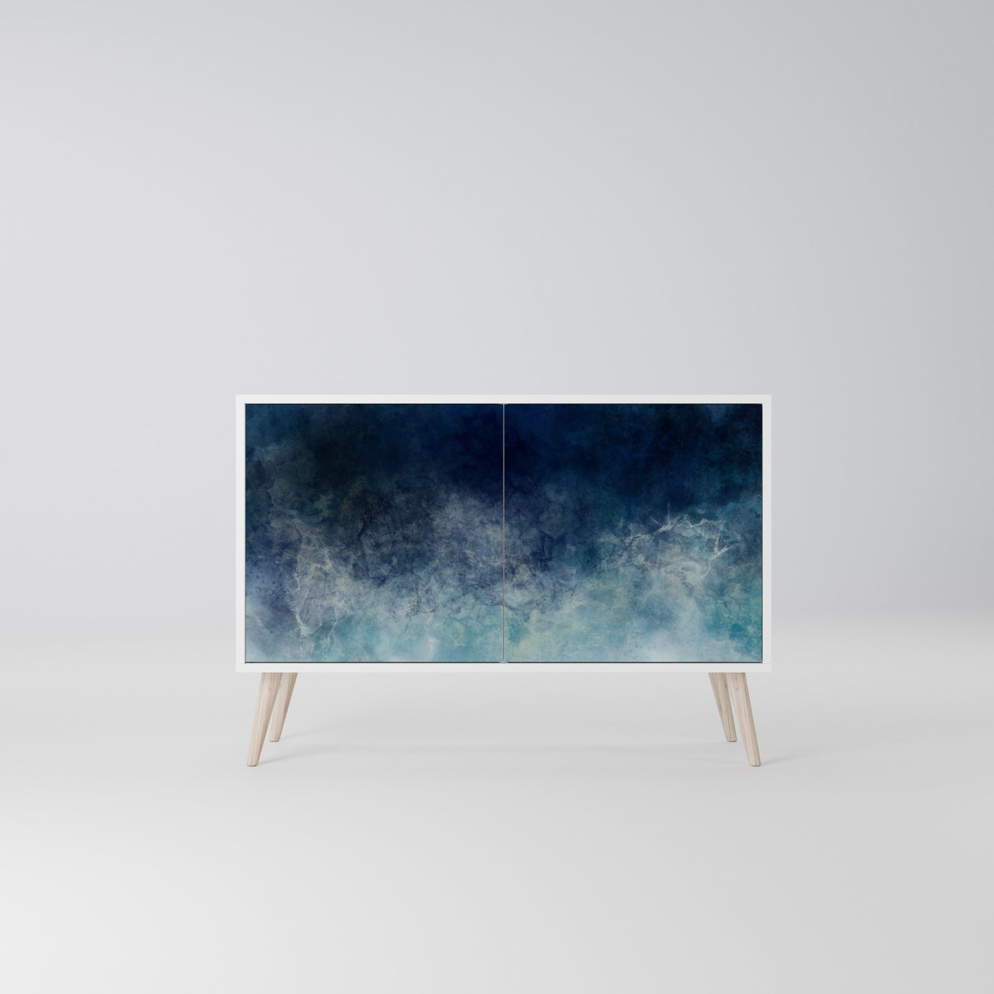 CELESTIAL FALL Madia a 2 Ante in Finitura Bianca