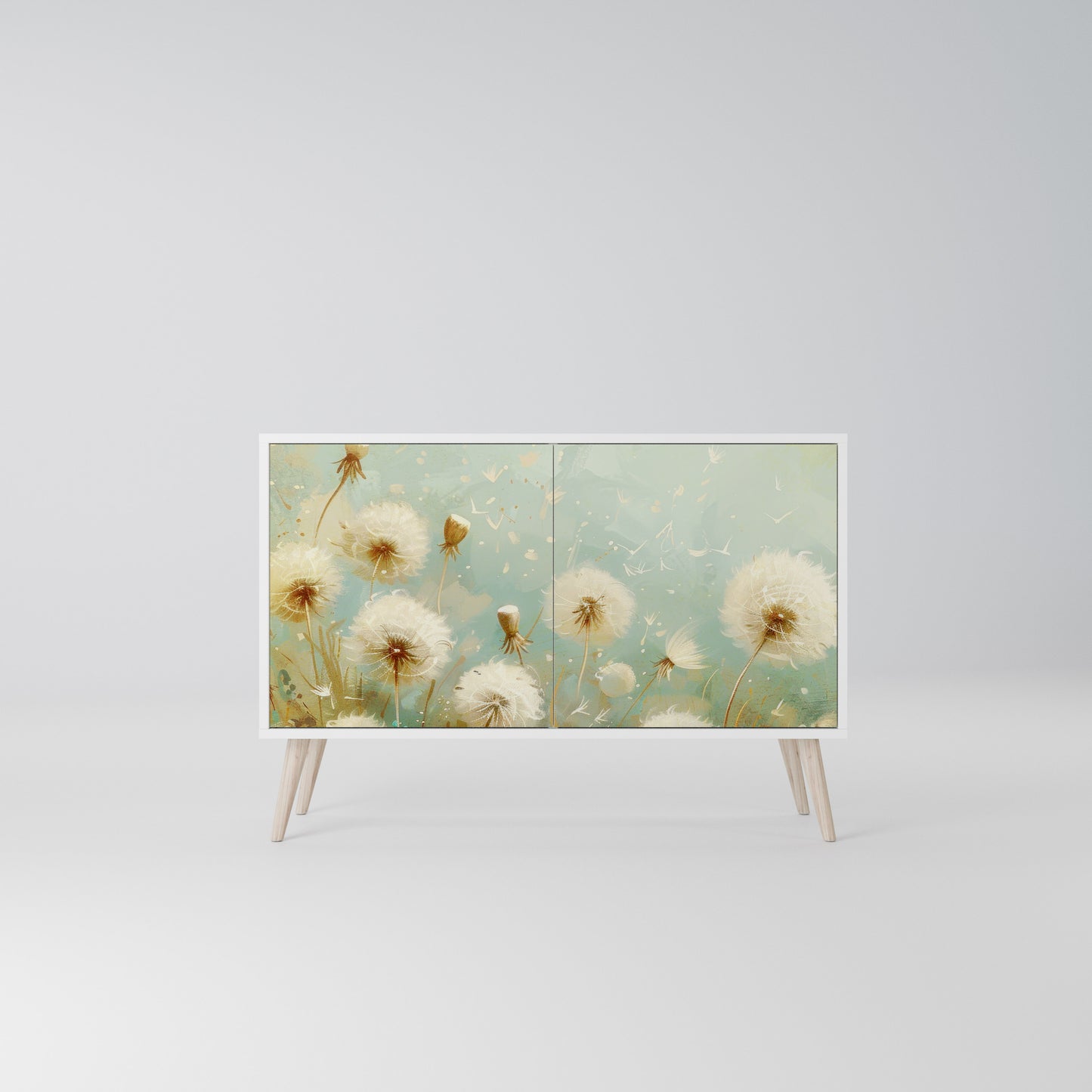 DREAMY MEADOW Madia a 2 Ante in Finitura Bianca