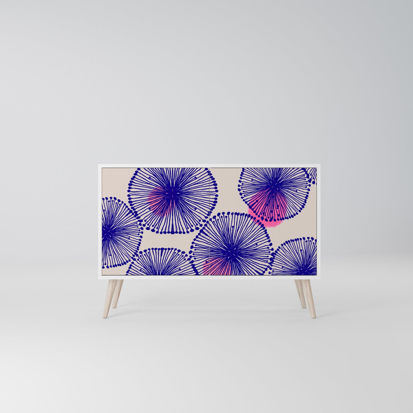 MAGIC NATURE Madia a 2 Ante in Finitura Bianca