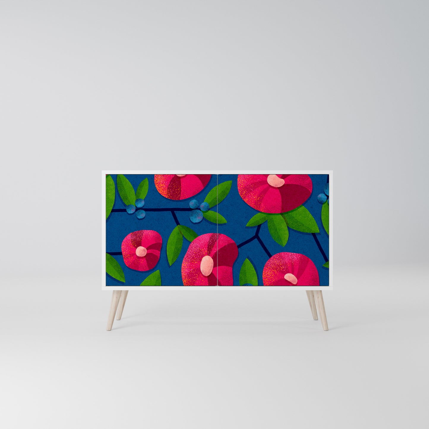 SPRING THOUGHTS Madia a 2 Ante in Finitura Bianca