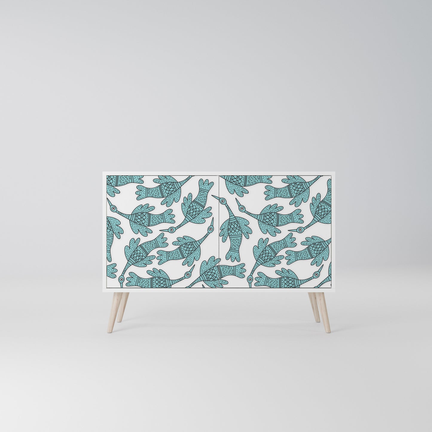 WATERSPOUT SONGIBIRD Madia a 2 Ante in Finitura Bianca