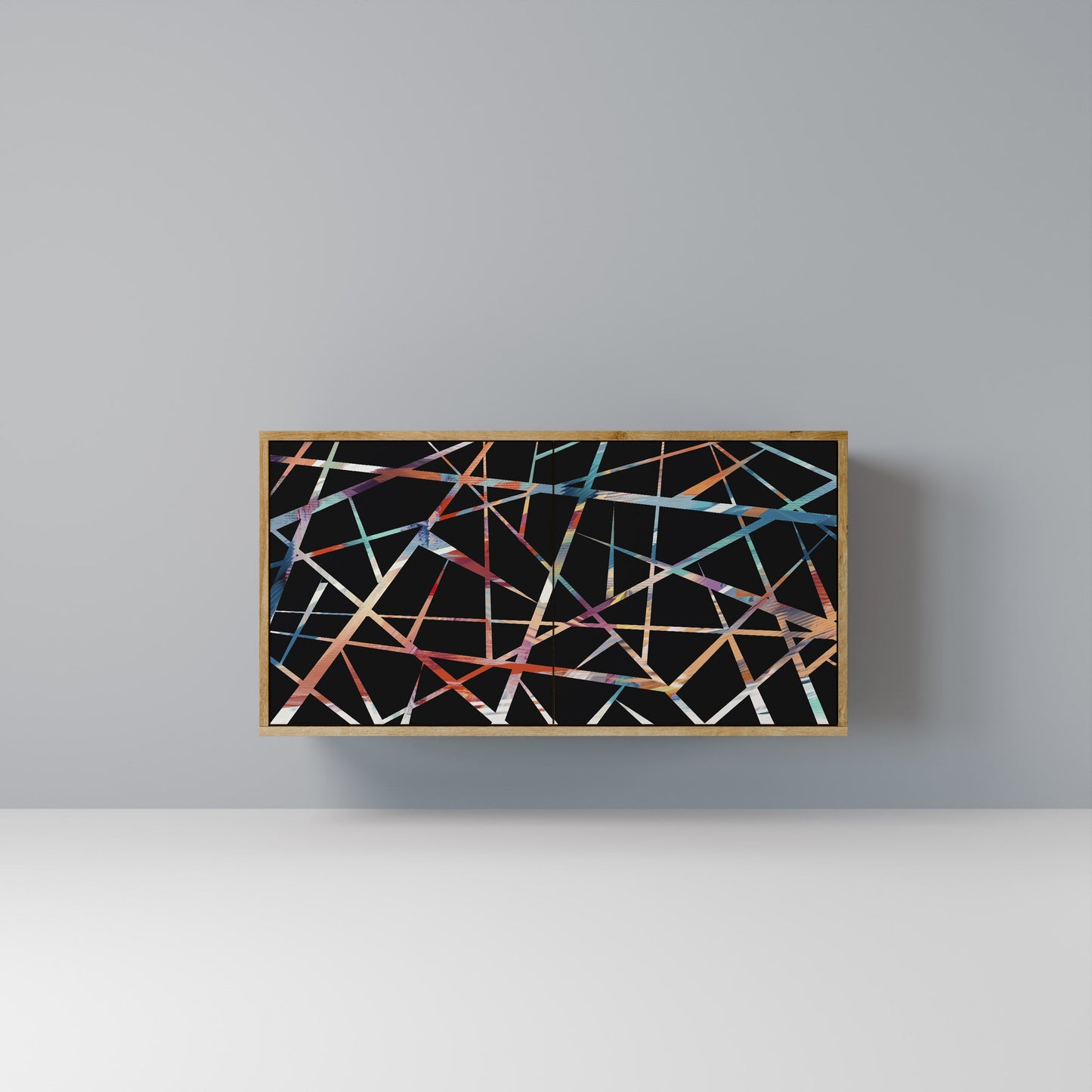 Credenza POLYGON VERVE a 2 ante in effetto rovere