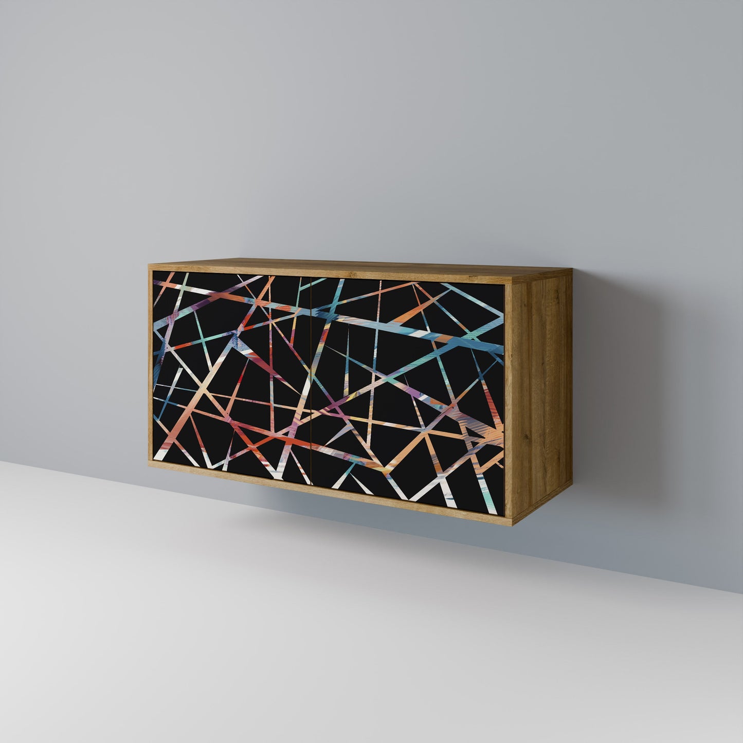 Credenza POLYGON VERVE a 2 ante in effetto rovere