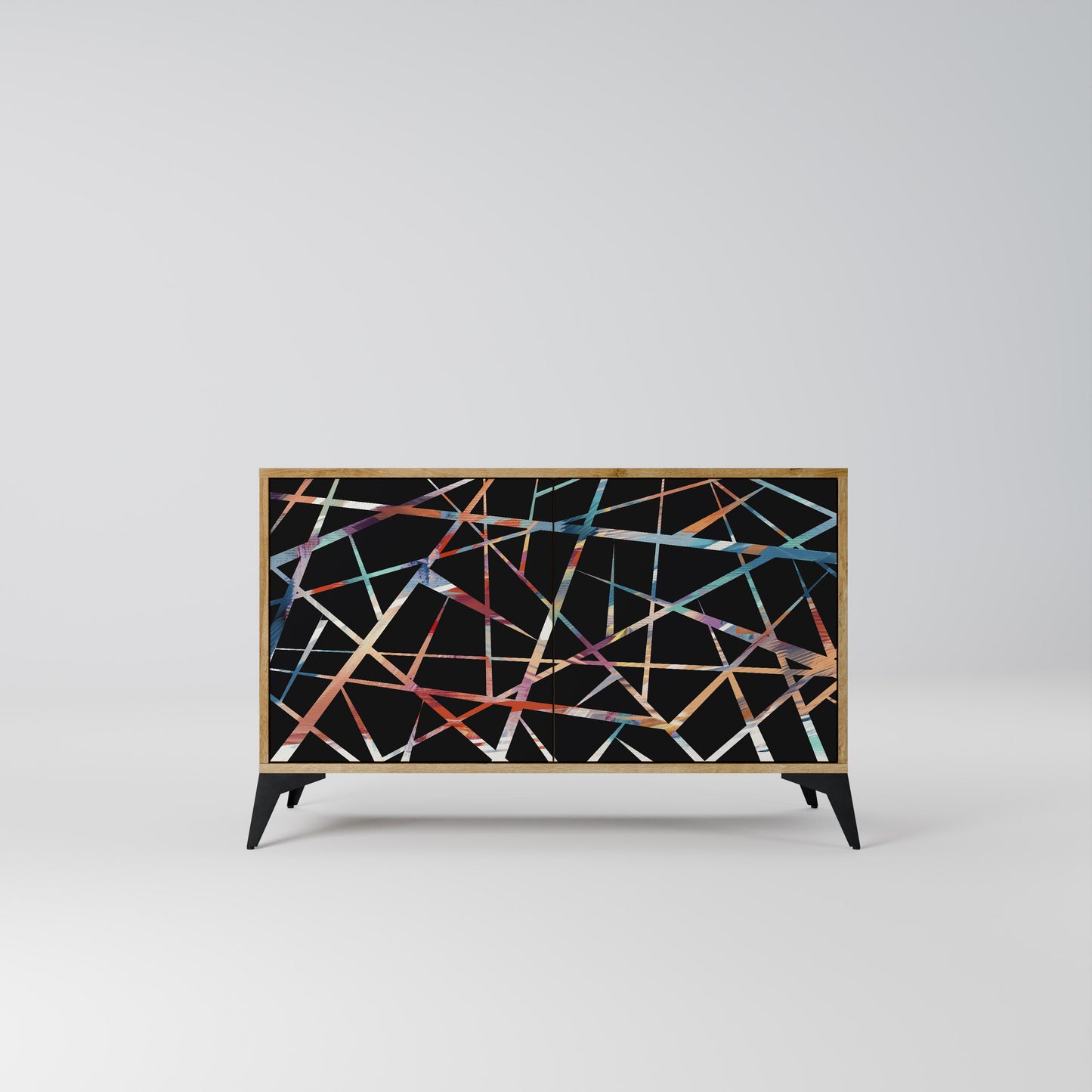 Credenza POLYGON VERVE a 2 ante in effetto rovere